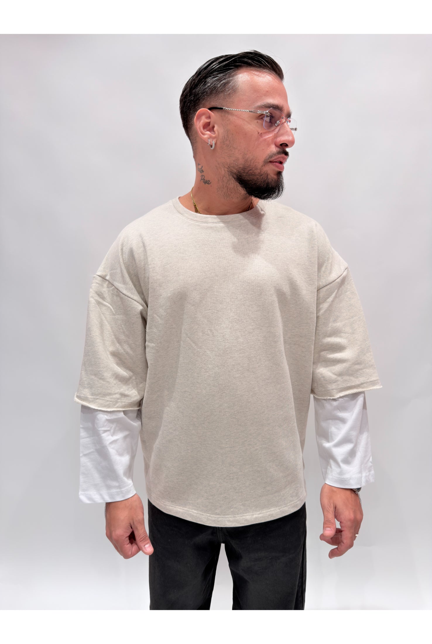 Felpa NJB long sleeve double