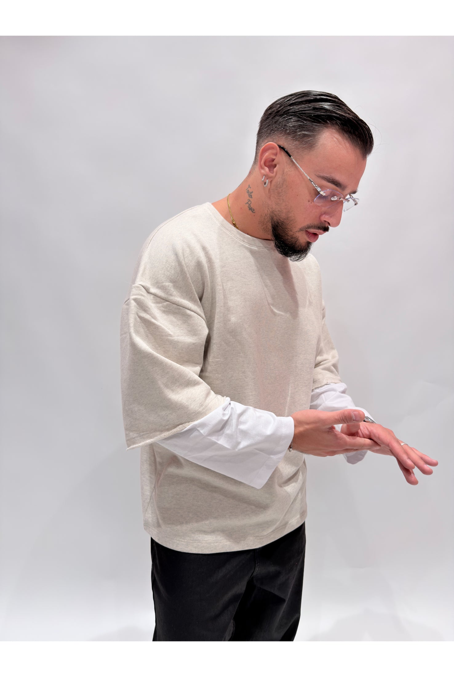 Felpa NJB long sleeve double