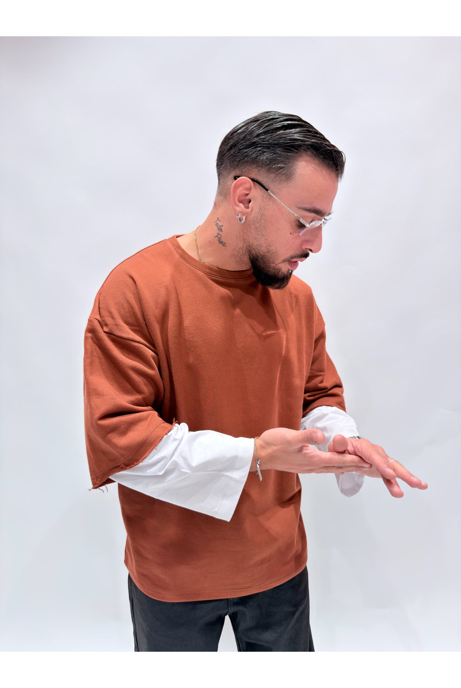 Felpa NJB long sleeve double