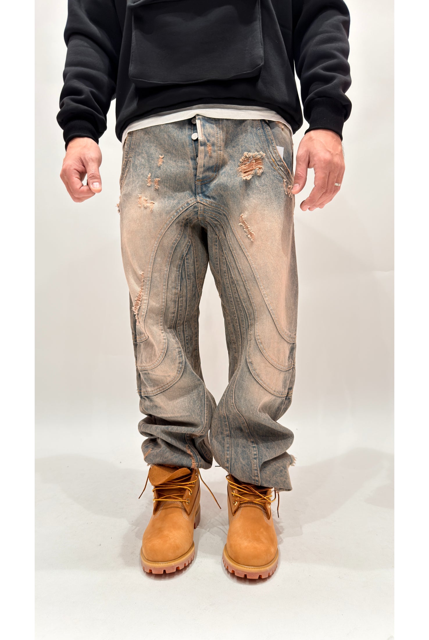 Jeans CIANOTIC Super baggy 418 sabbiato