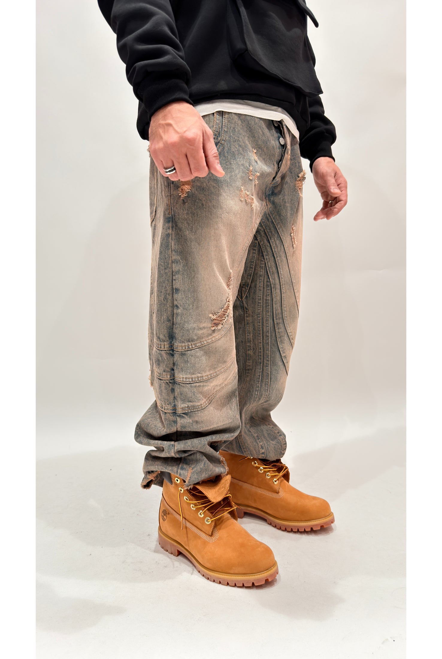 Jeans CIANOTIC Super baggy 418 sabbiato