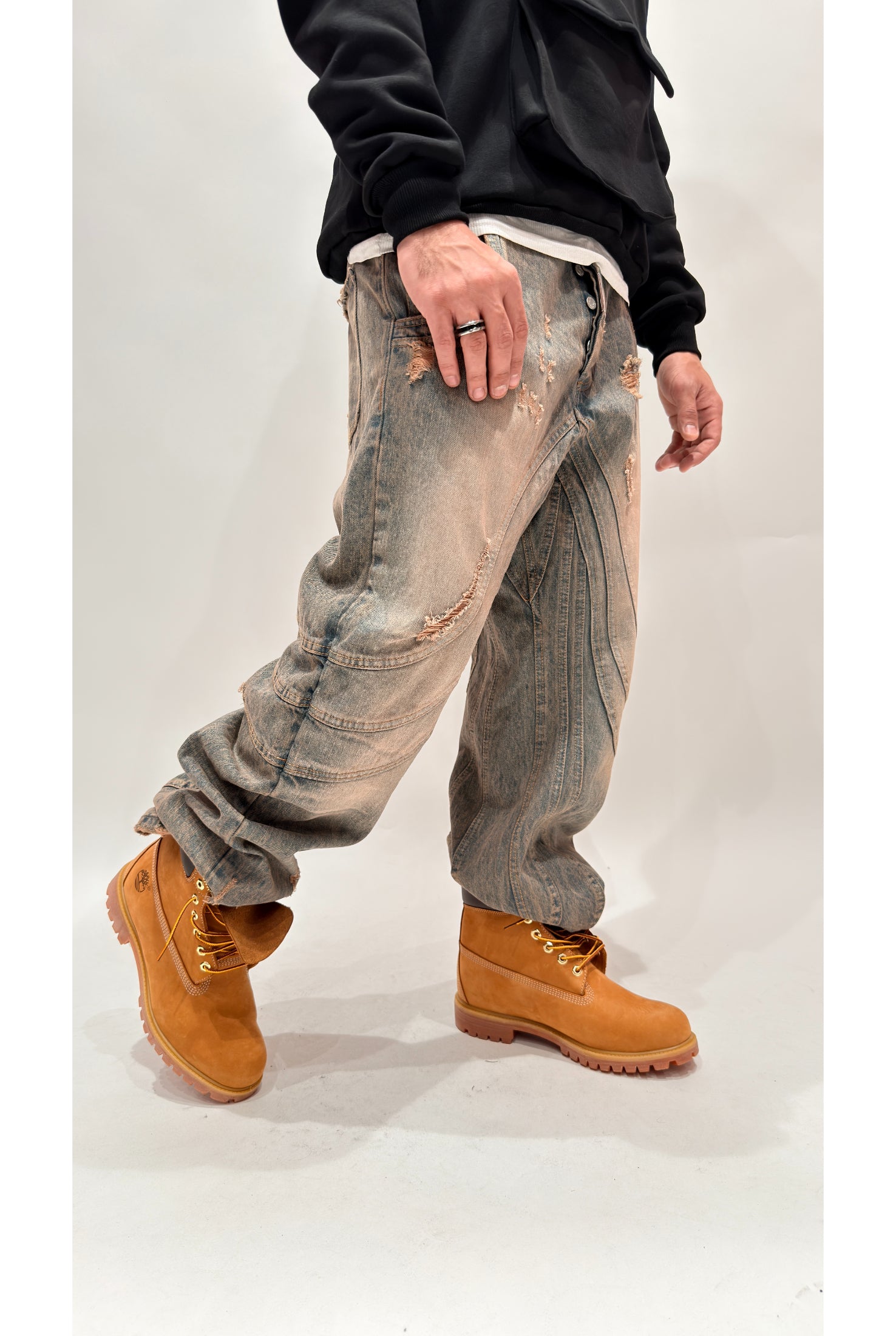 Jeans CIANOTIC Super baggy 418 sabbiato