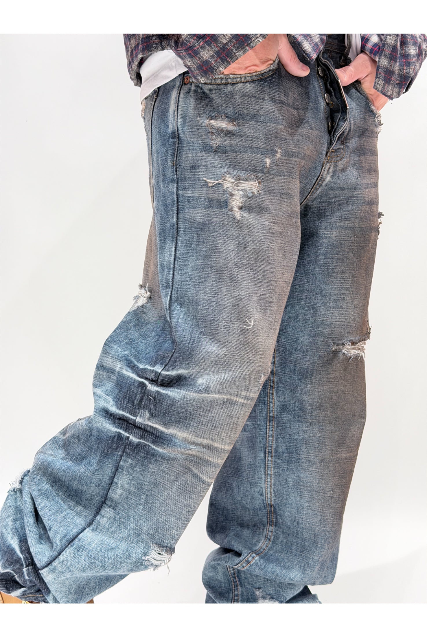 Jeans CIANOTIC Super baggy raw