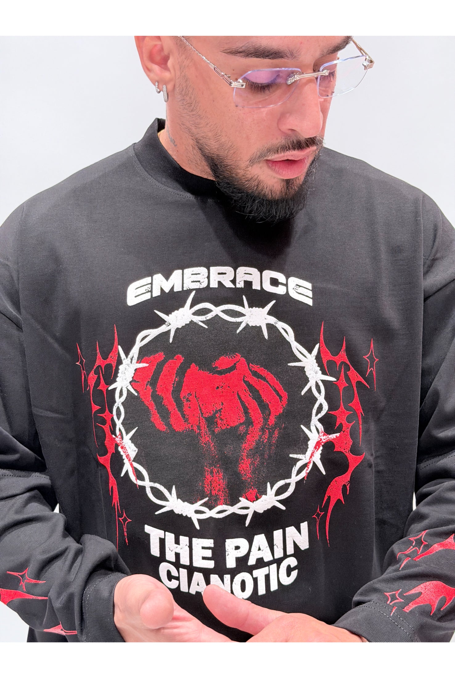 T-shirt CIANOTIC long sleeve embrace