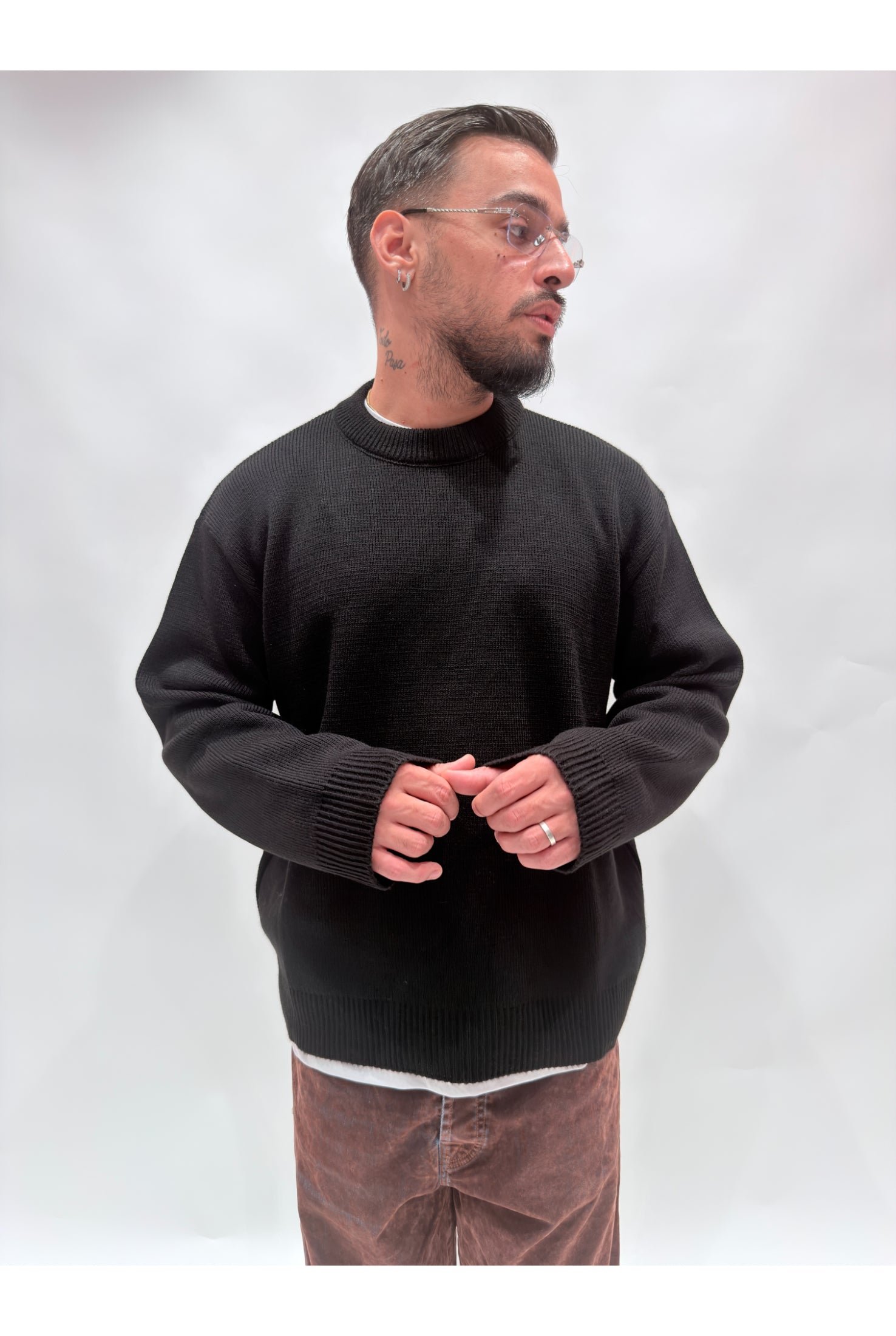 Maglione girocollo basic Ln13