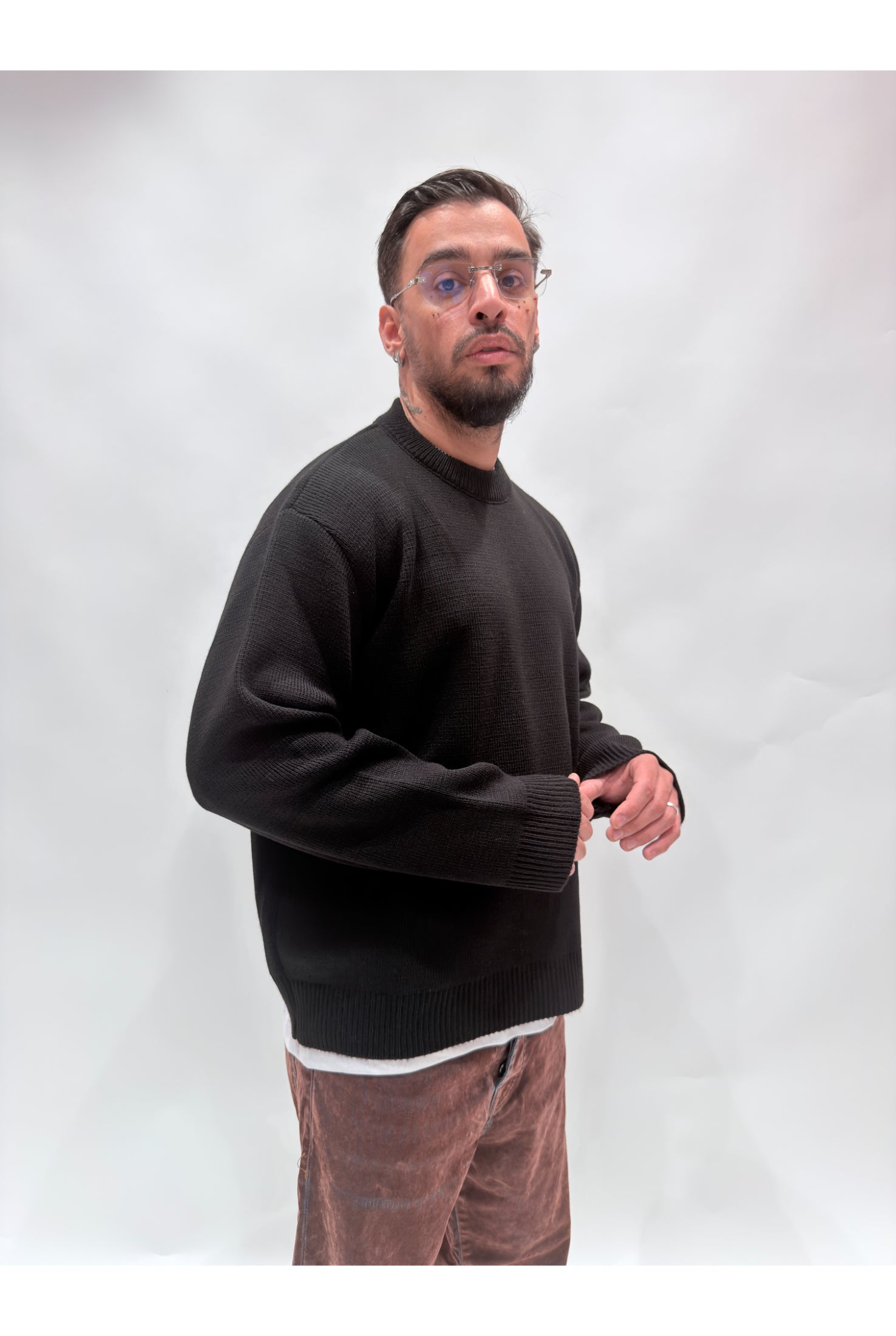 Maglione girocollo basic Ln13