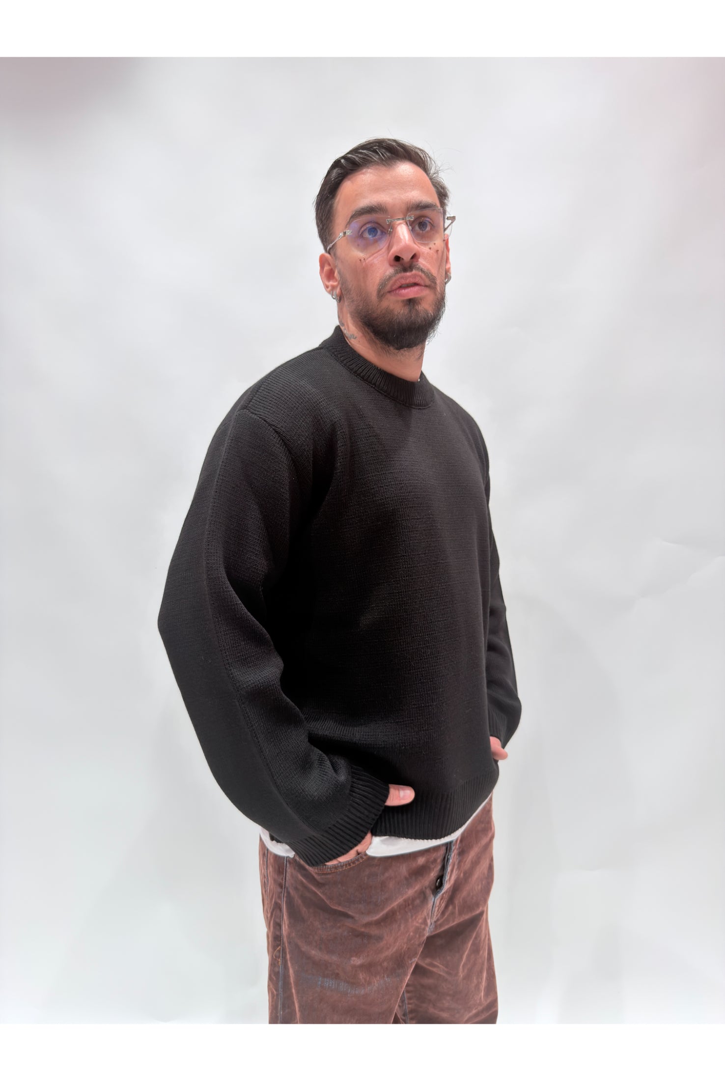 Maglione girocollo basic Ln13