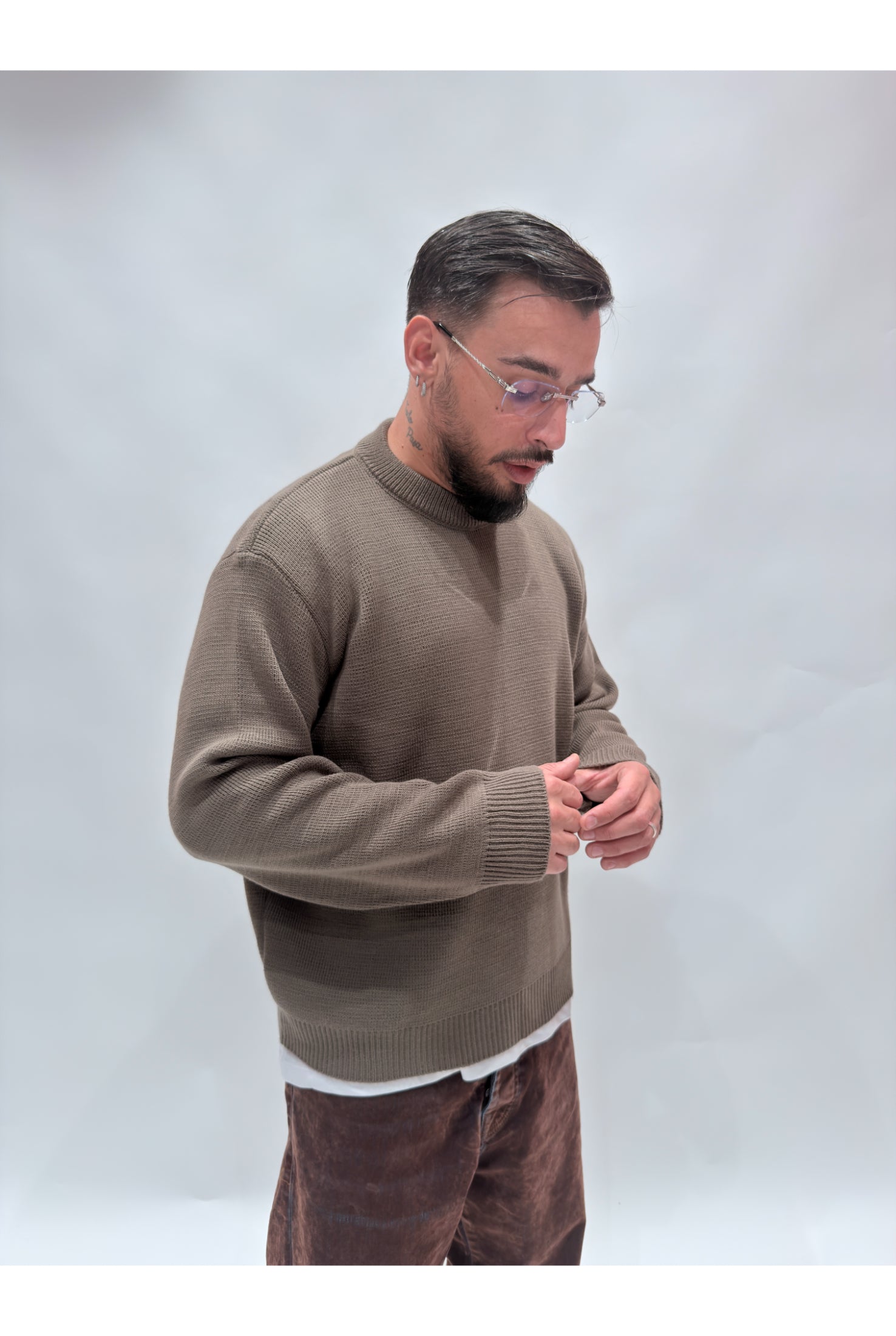 Maglione girocollo basic Ln13