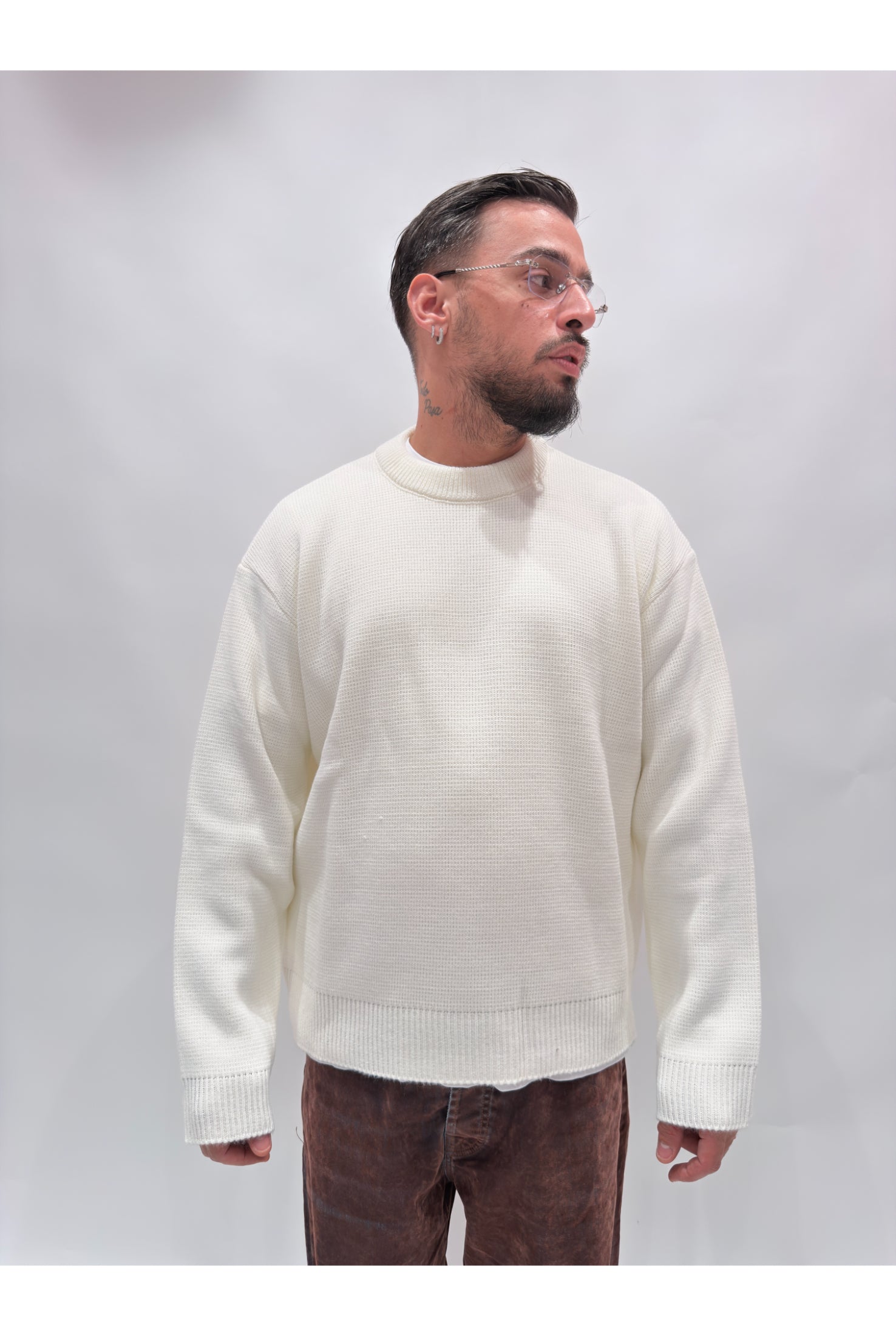 Maglione girocollo basic Ln13