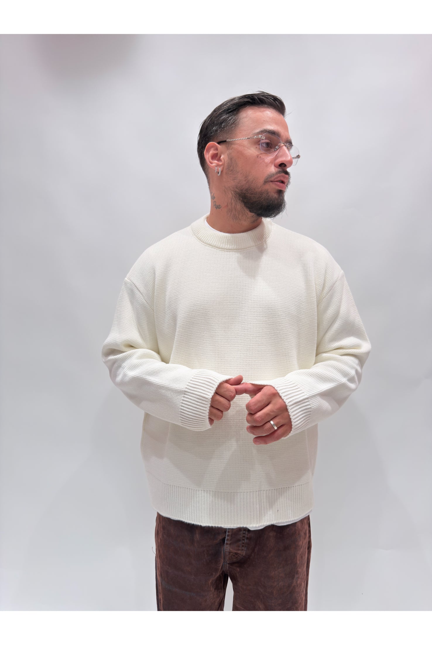 Maglione girocollo basic Ln13