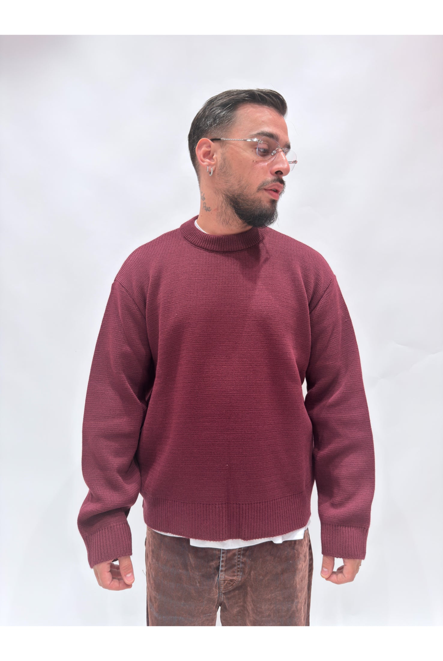 Maglione girocollo basic Ln13