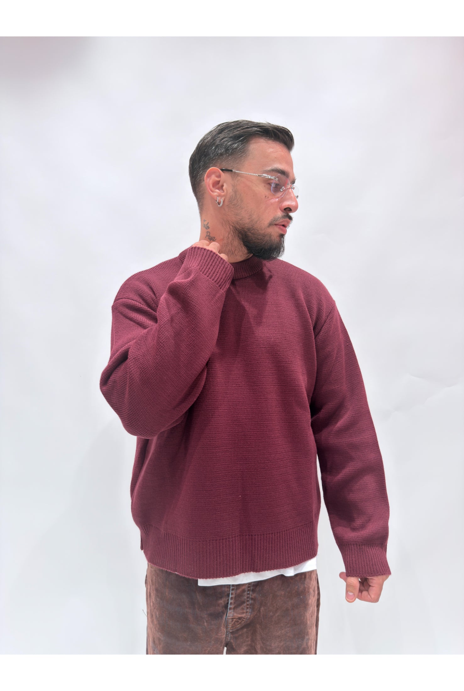 Maglione girocollo basic Ln13