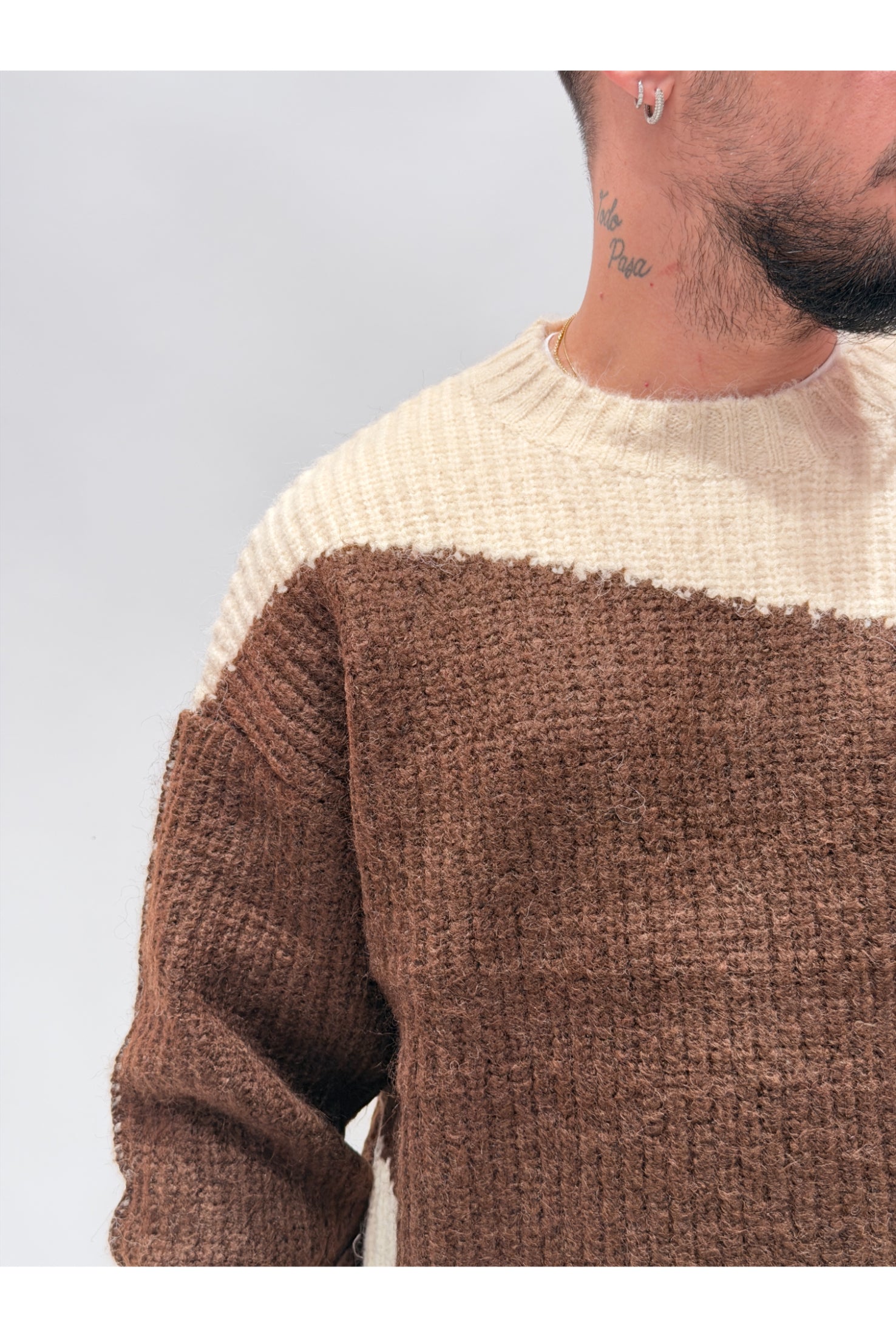 Maglione bicolor W86131