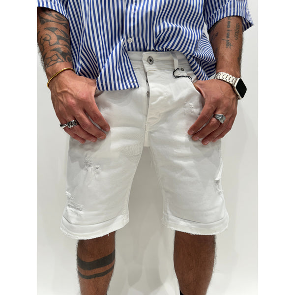 Jeans short CIANOTIC STANFROD WHITE