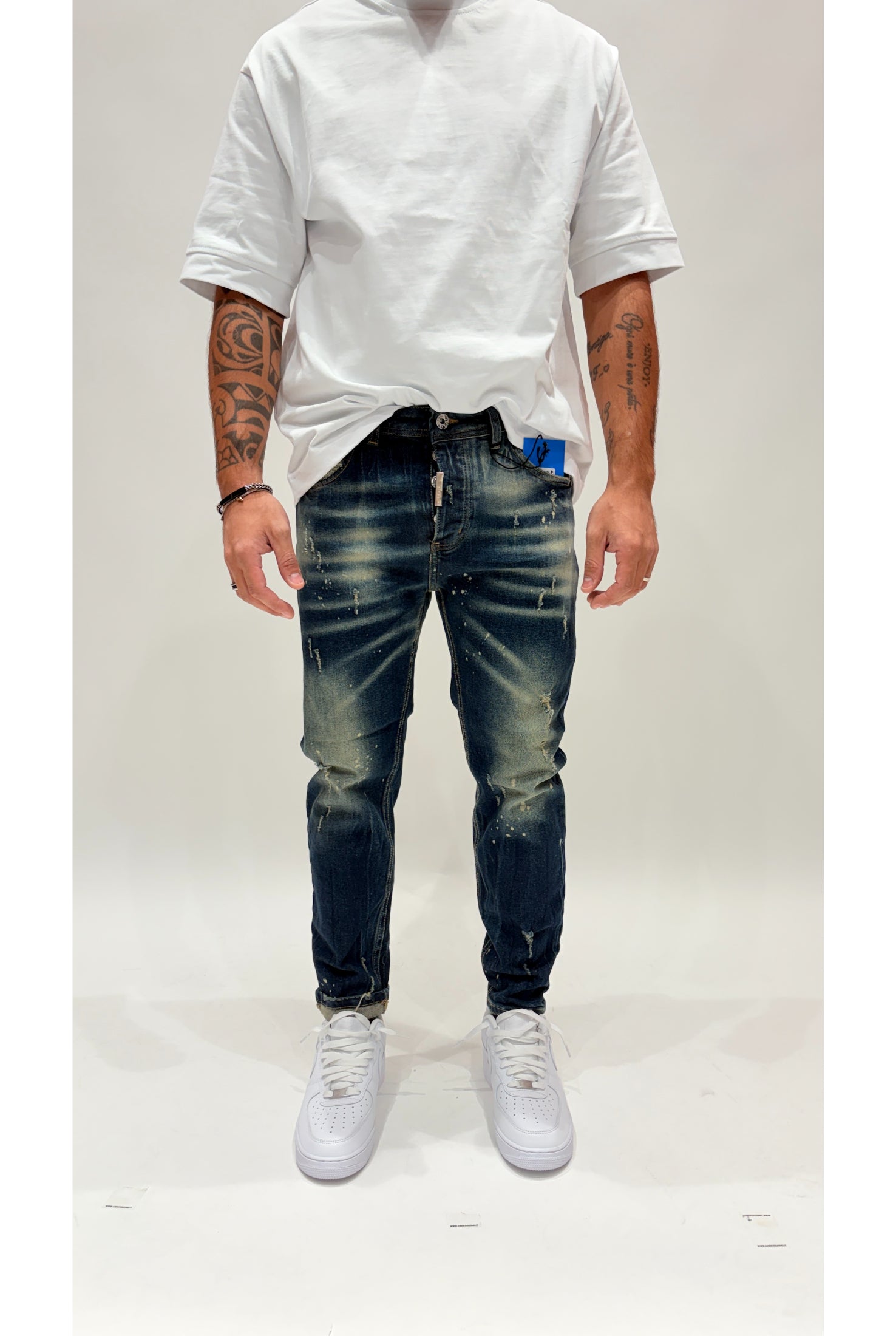 Jeans CIANOTIC DQ6 blue sabbiato