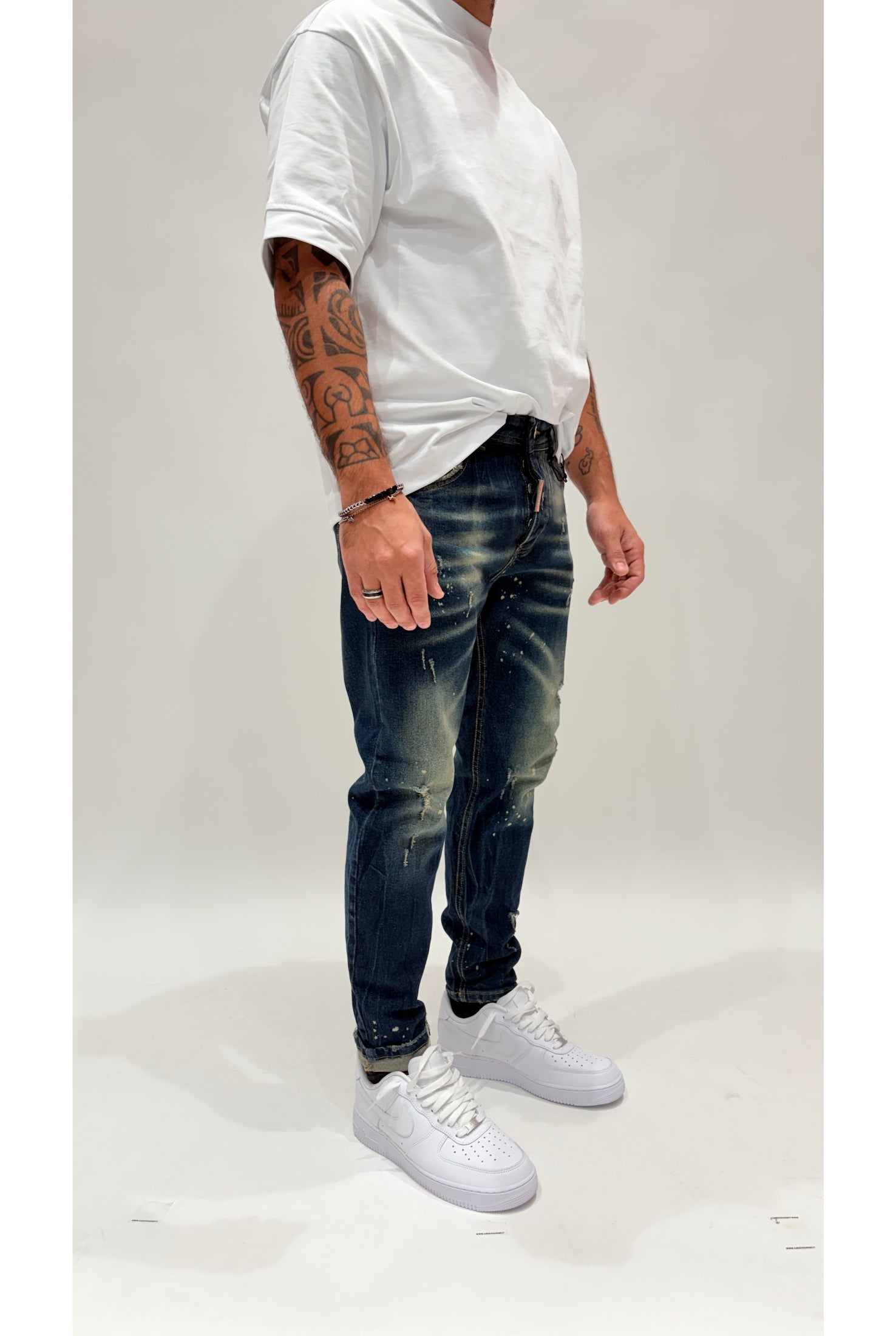Jeans CIANOTIC DQ6 blue sabbiato