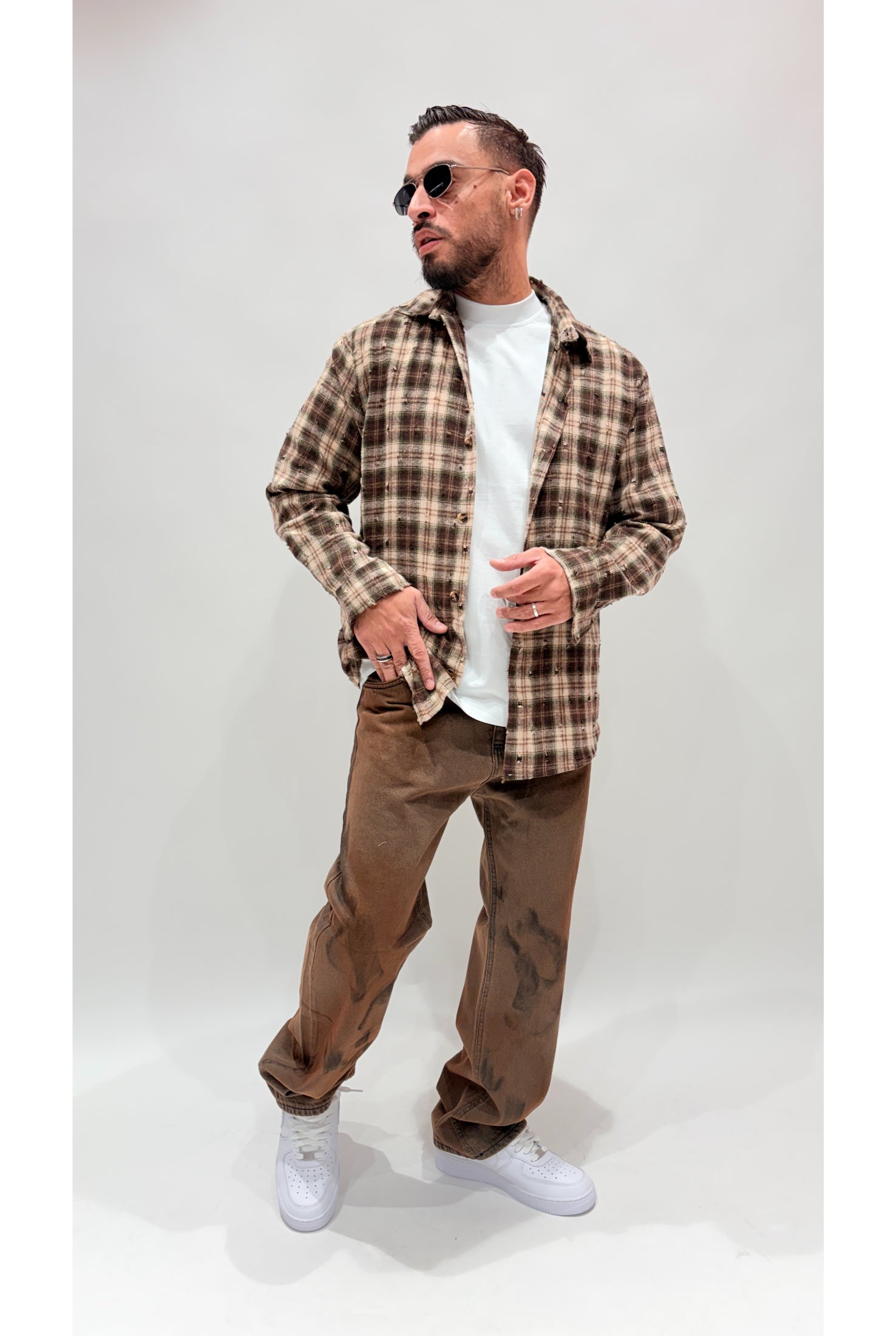 Camicia quadri rotture 7791