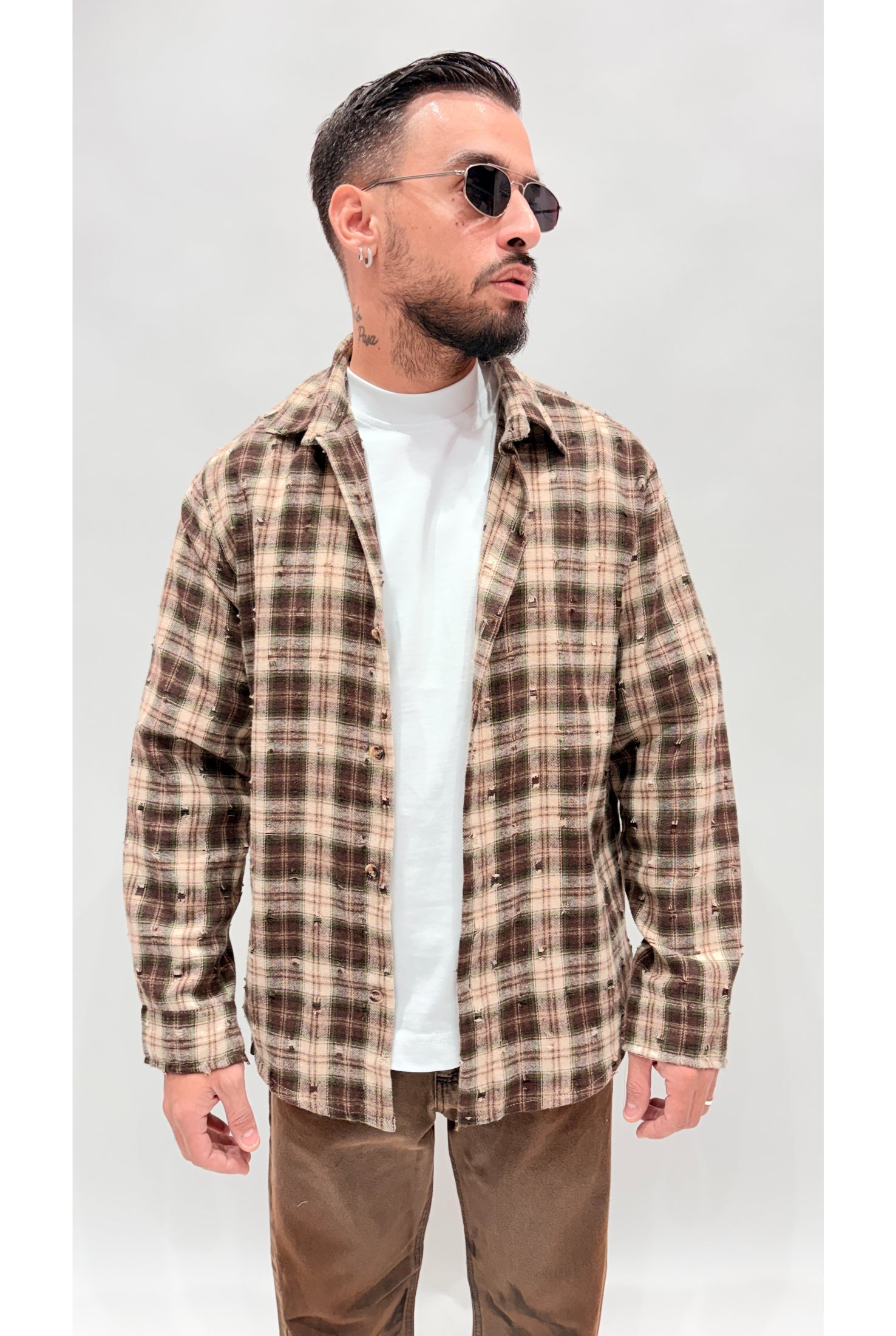 Camicia quadri rotture 7791
