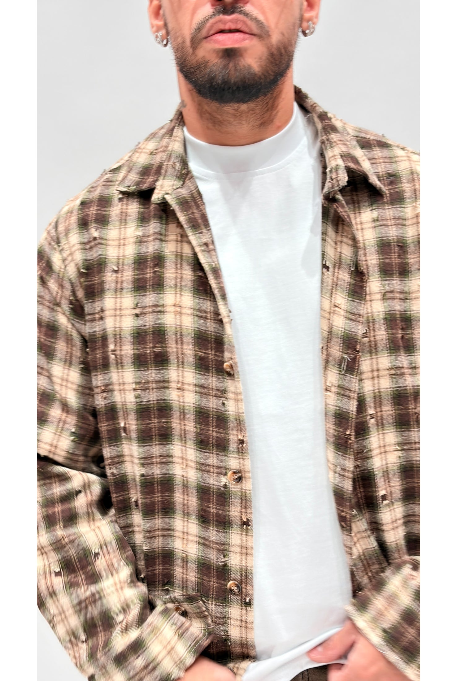Camicia quadri rotture 7791