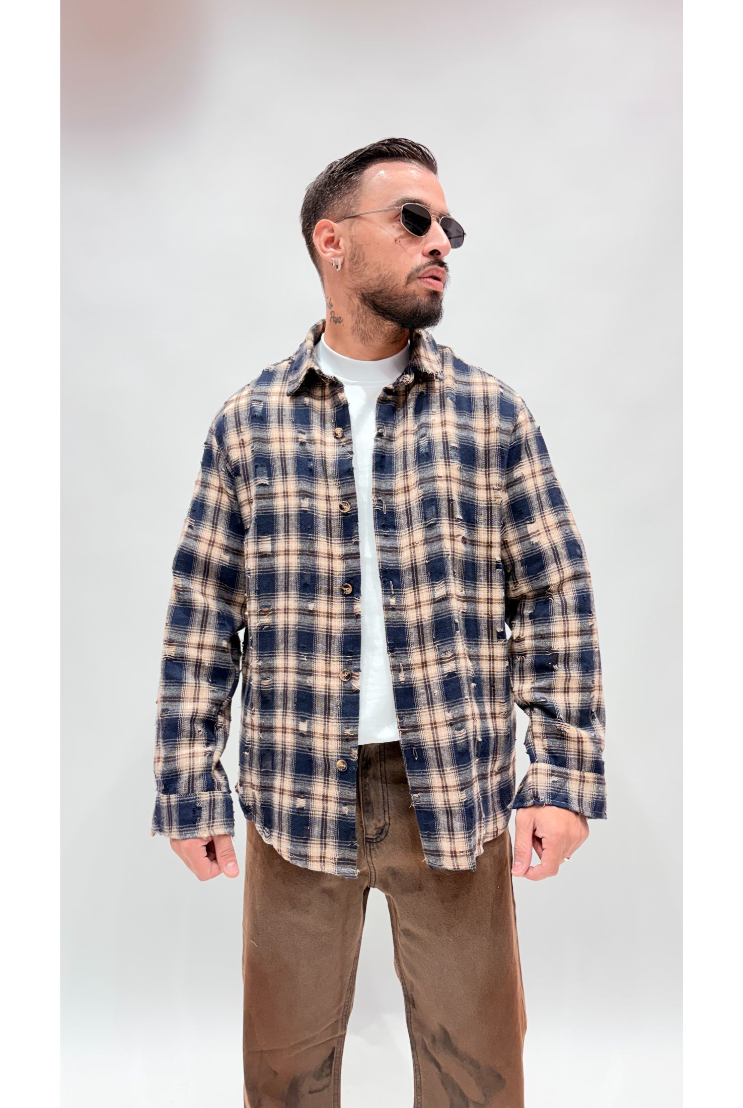 Camicia quadri rotture 7791
