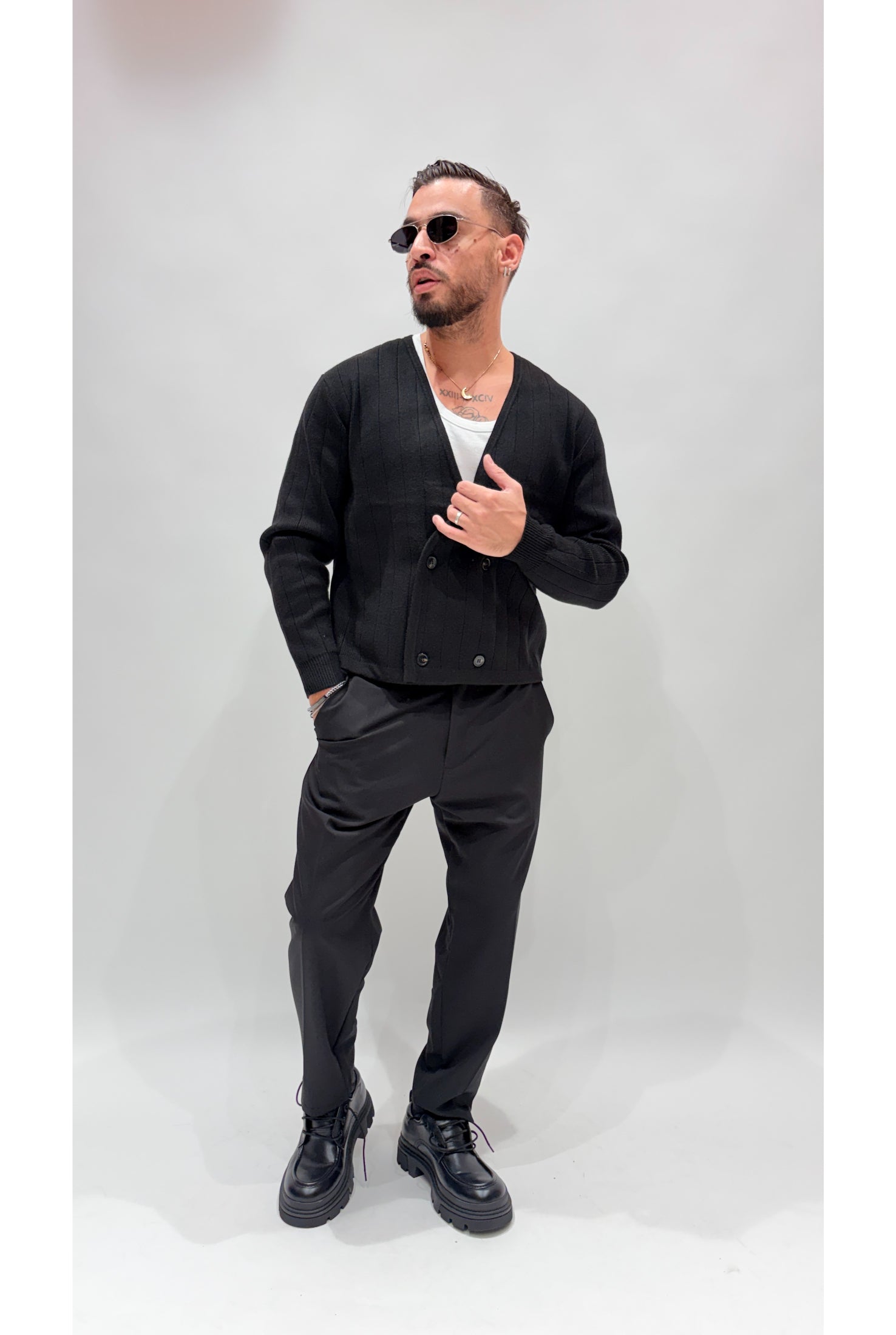 Cardigan doppiopetto wb6107