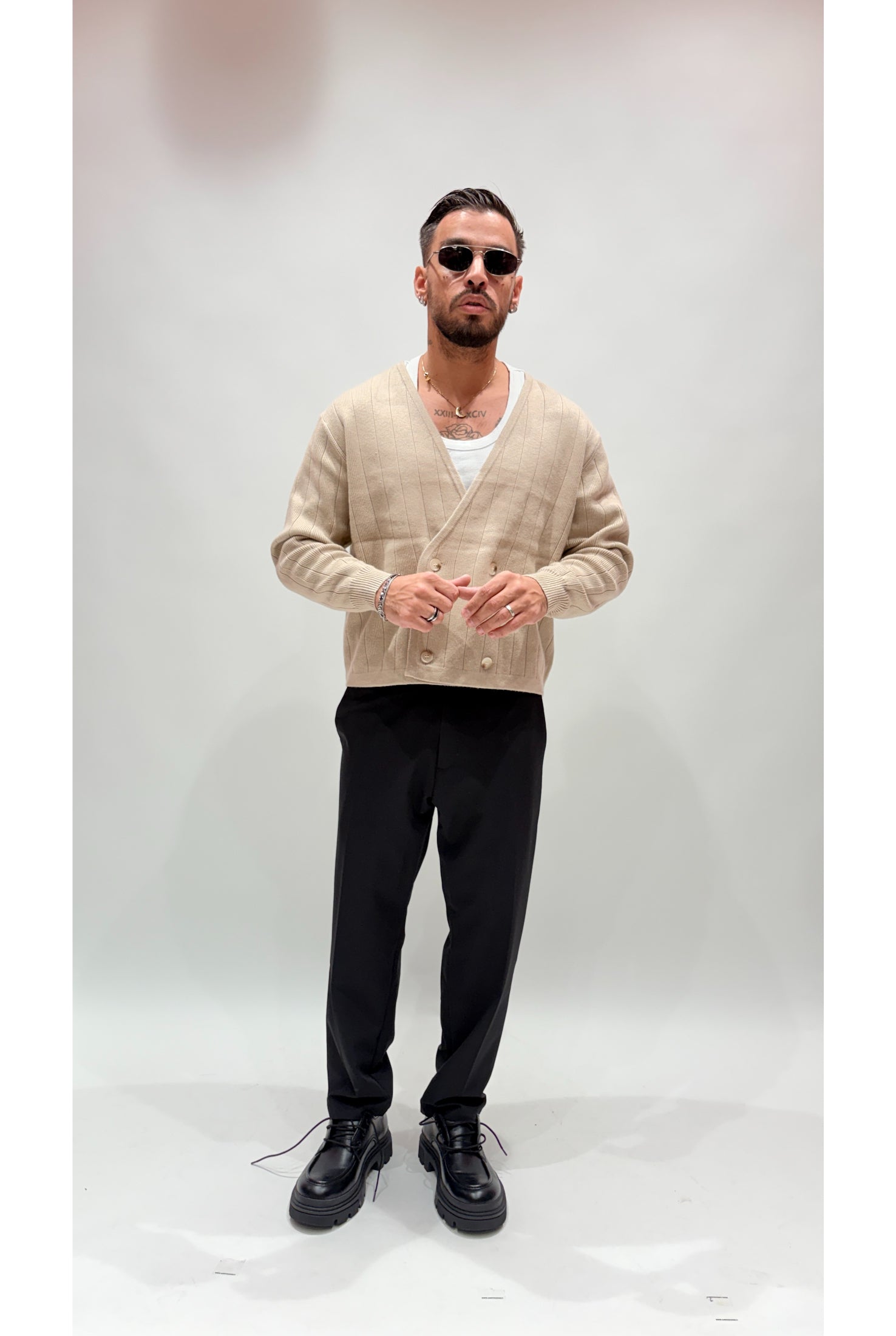 Cardigan doppiopetto wb6107