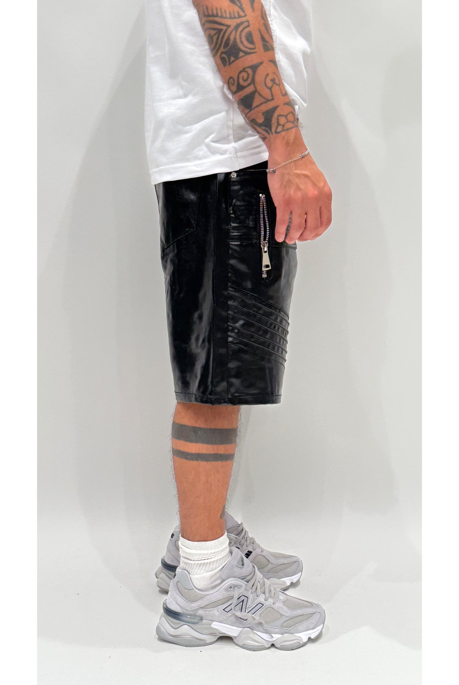 Jeans short CIANOTIC spalmato