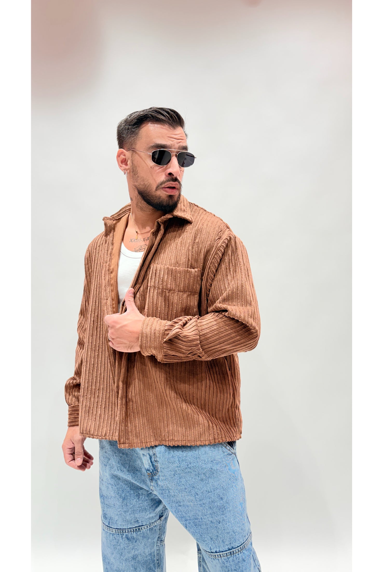 Camicia NJB stondo velluto