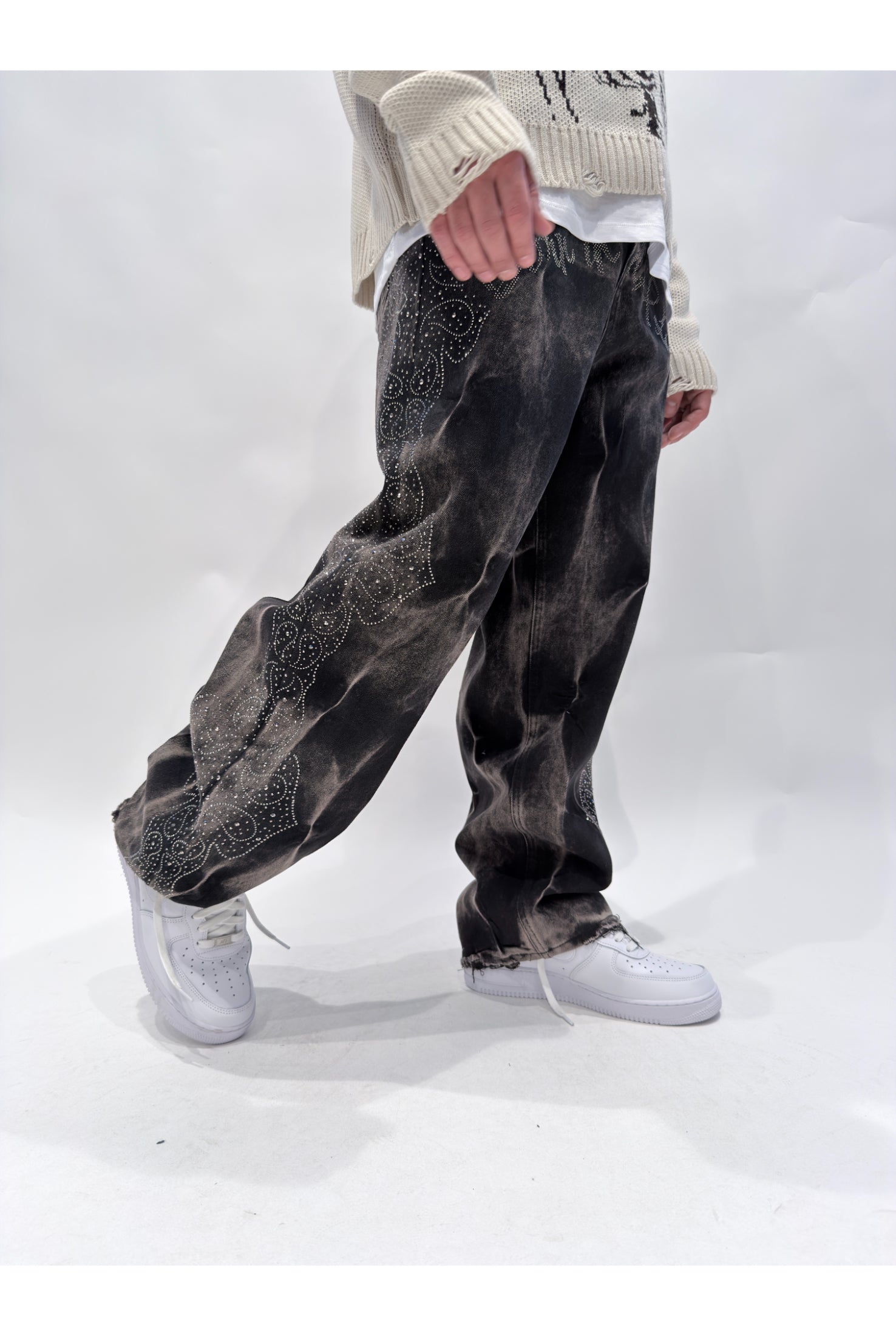 Jeans CIANOTIC Super baggy born black