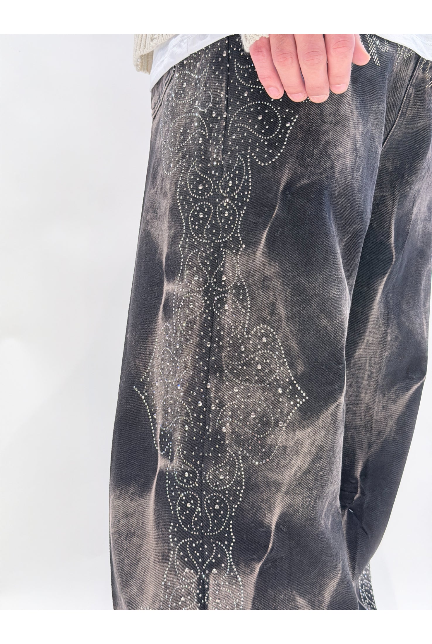 Jeans CIANOTIC Super baggy born black