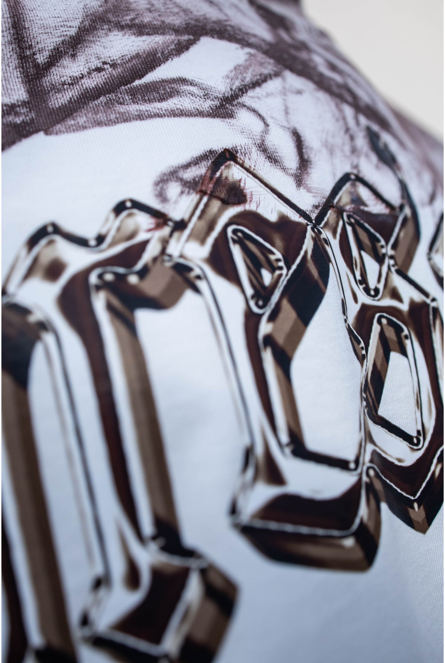 T-shirt PRESENT DAY Specchio crop