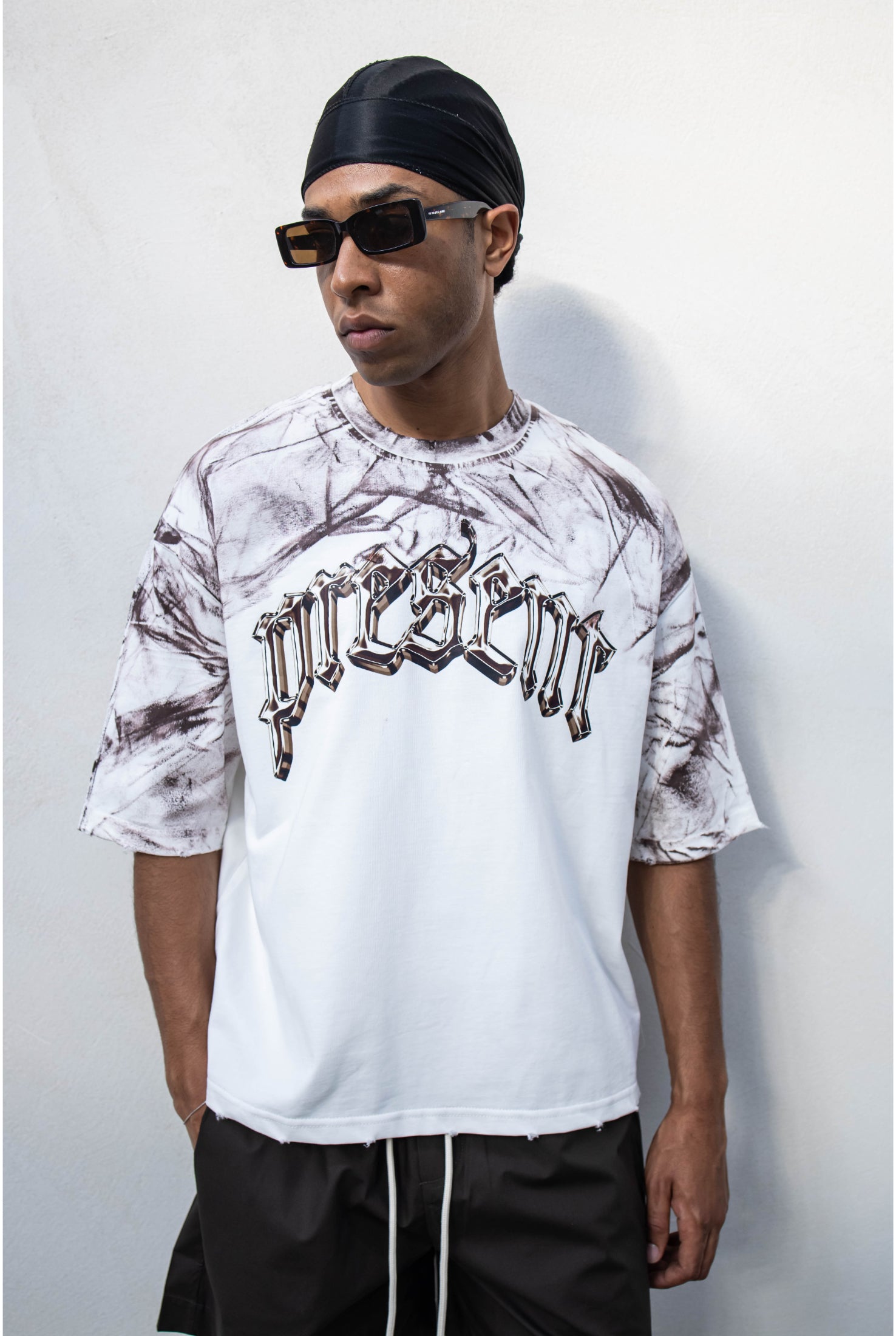 T-shirt PRESENT DAY Specchio crop