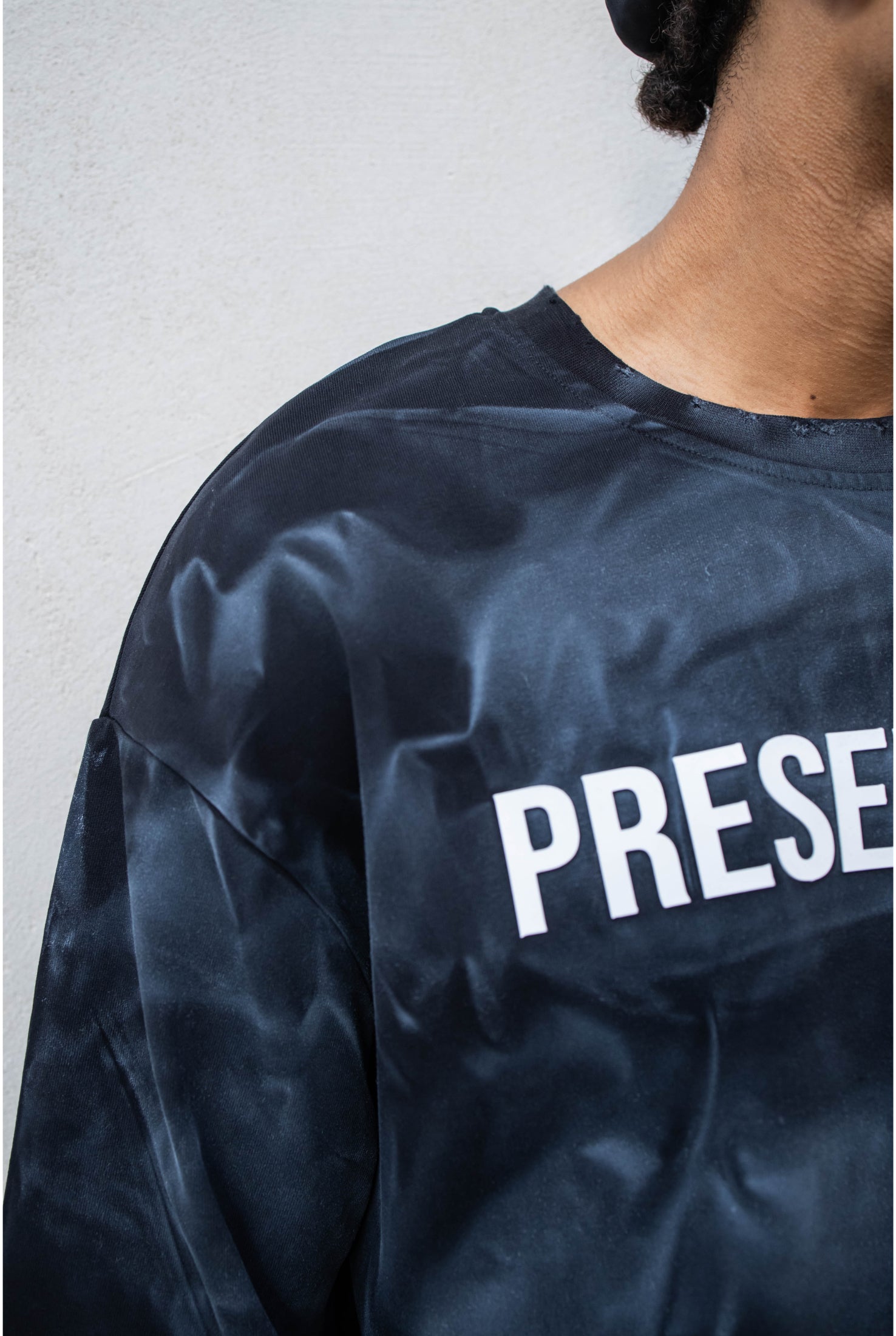 T-shirt PRESENT DAY crop brik