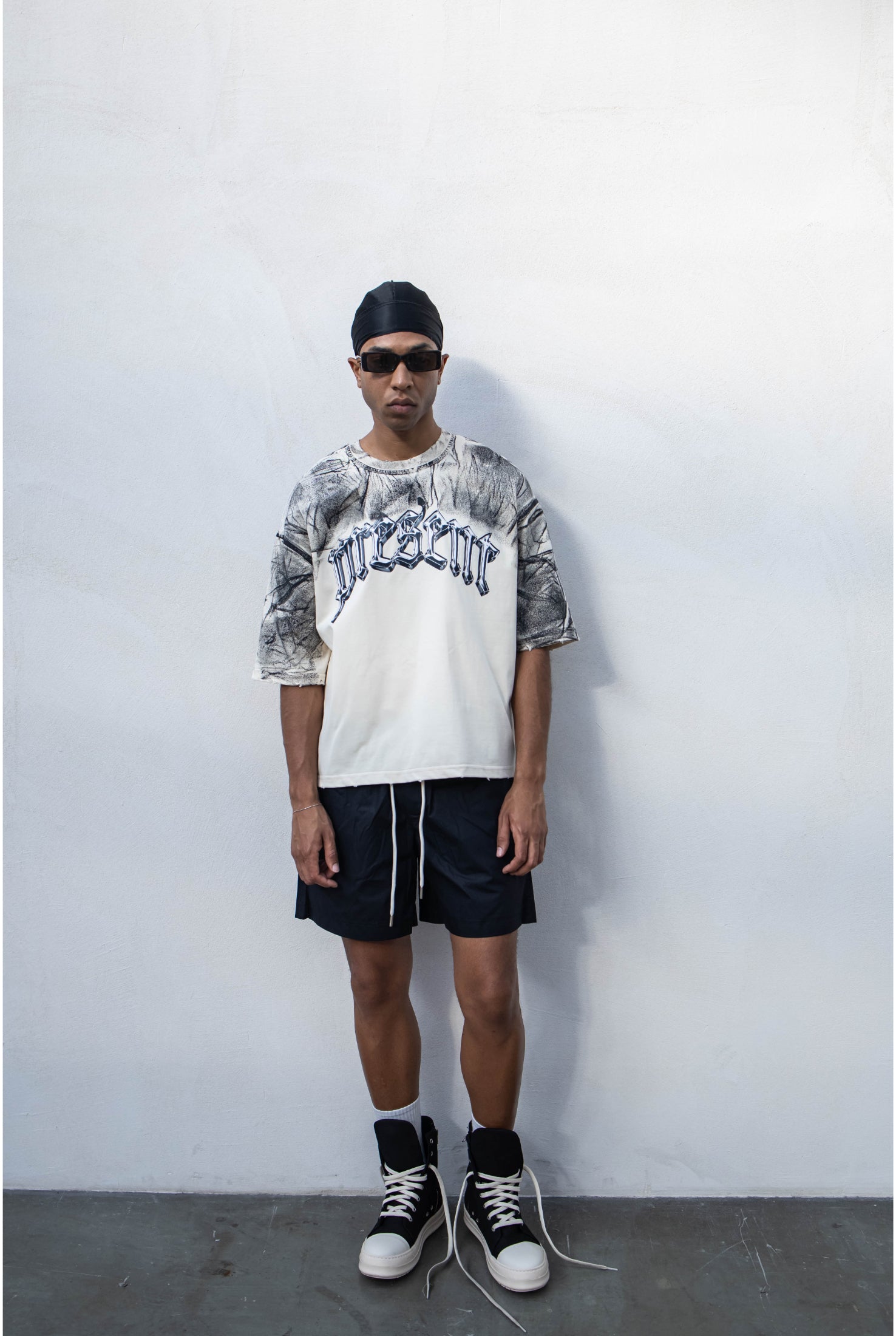 T-shirt PRESENT DAY Specchio crop