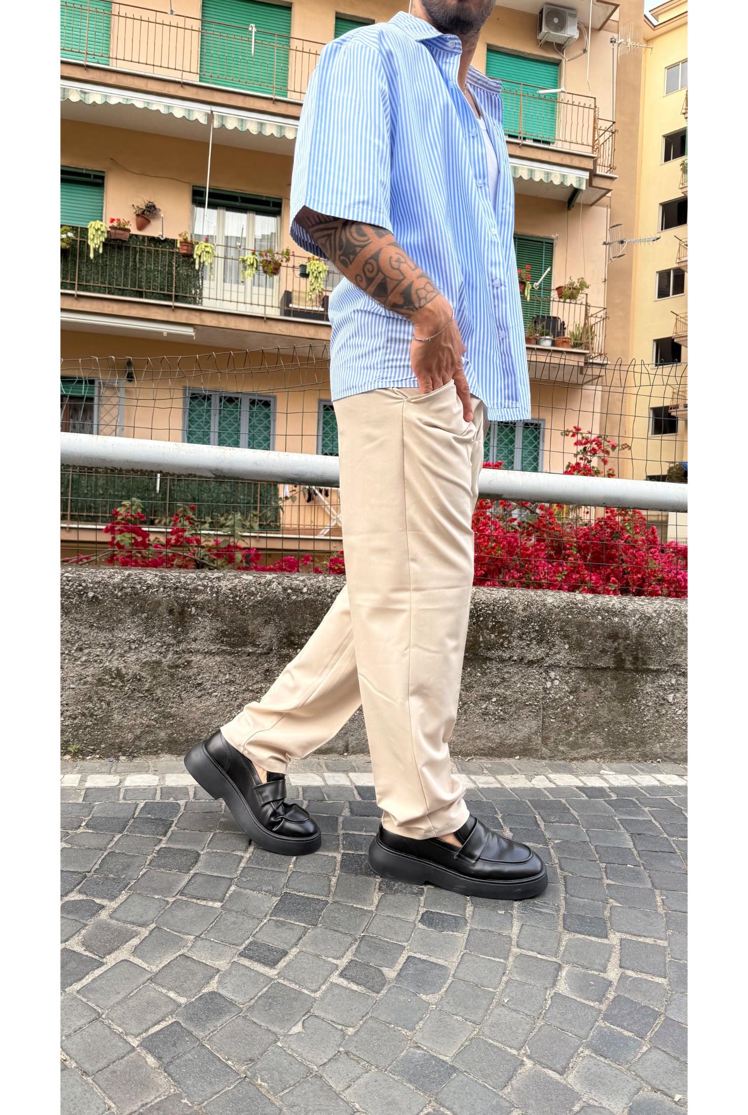 Pantalone PU2151 fondo ampio