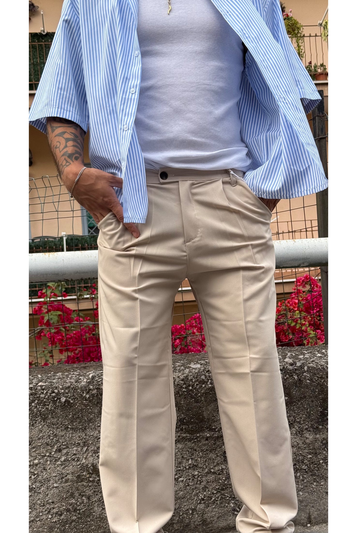 Pantalone PU2151 fondo ampio