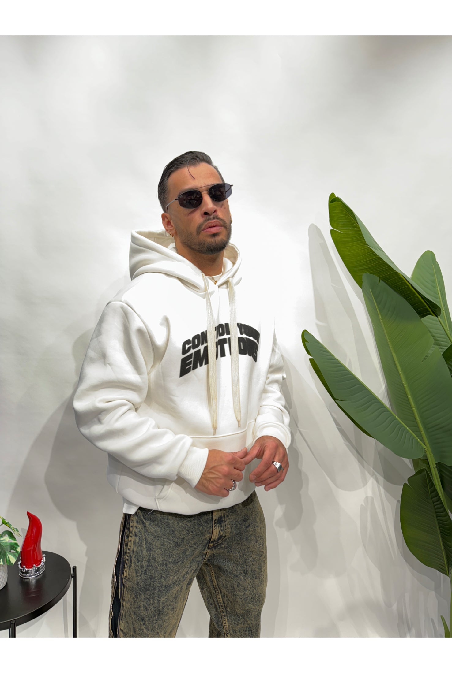 Felpa CONTROL Bianca