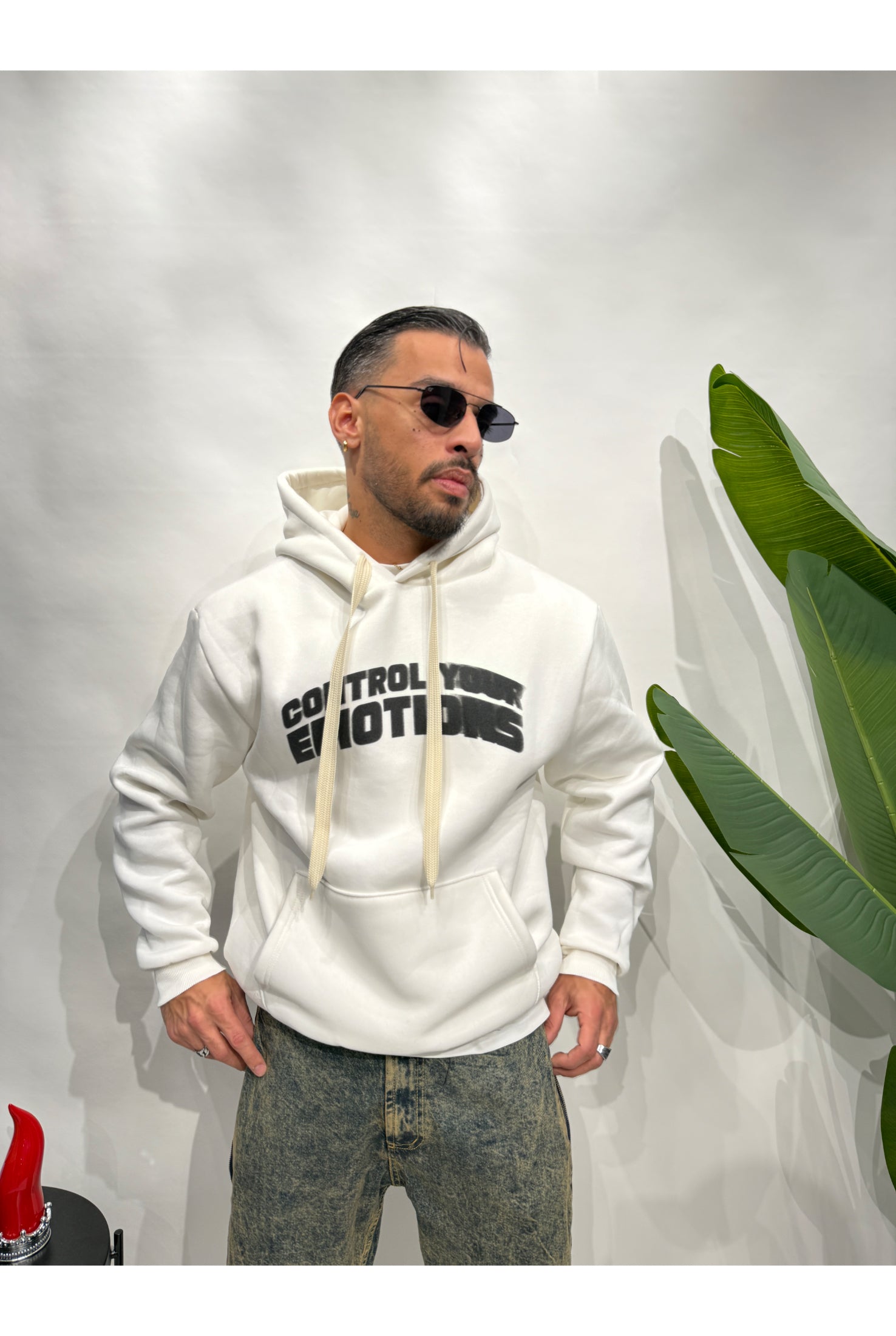 Felpa CONTROL Bianca