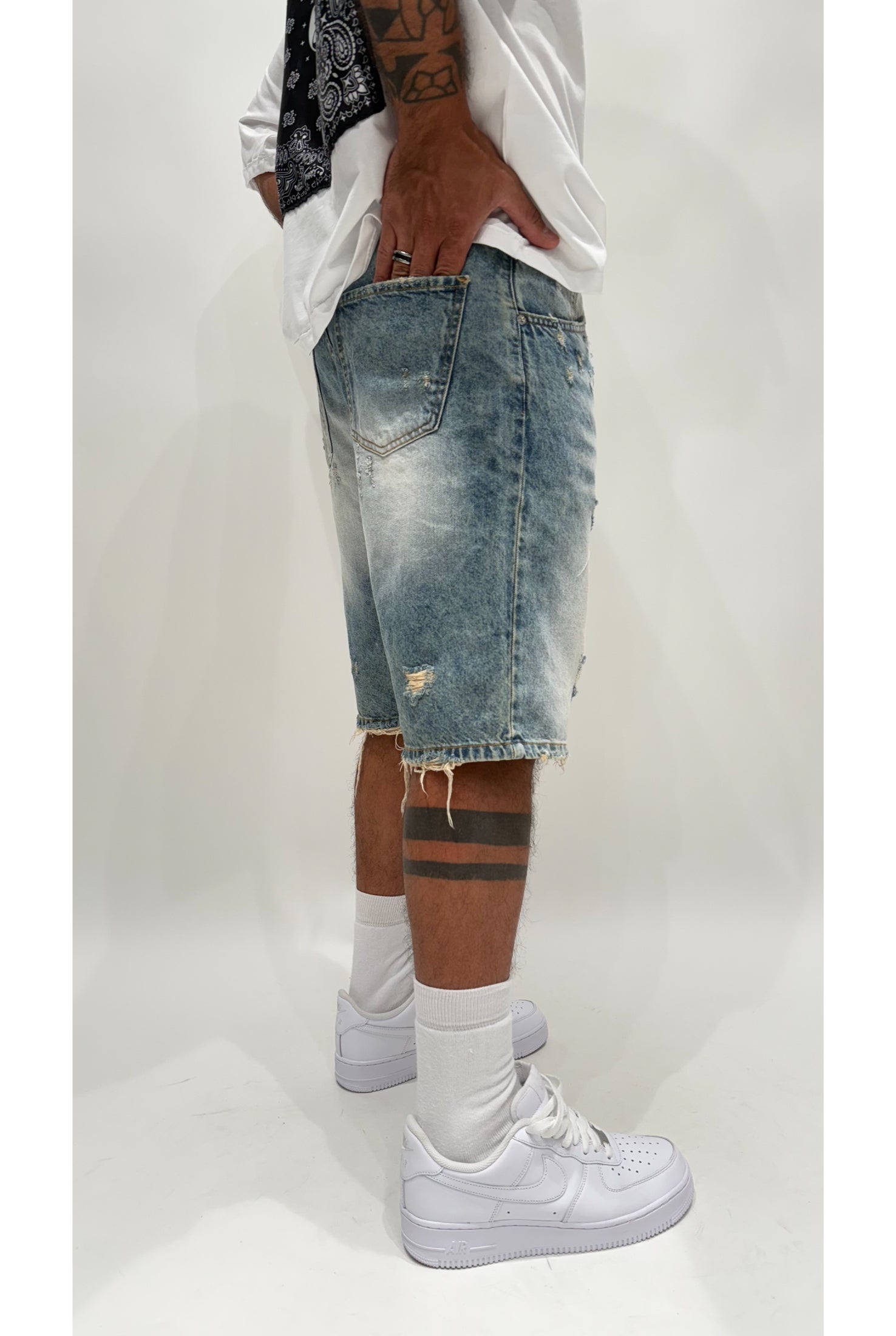 Jeans short CIANOTIC 01 sabbiato