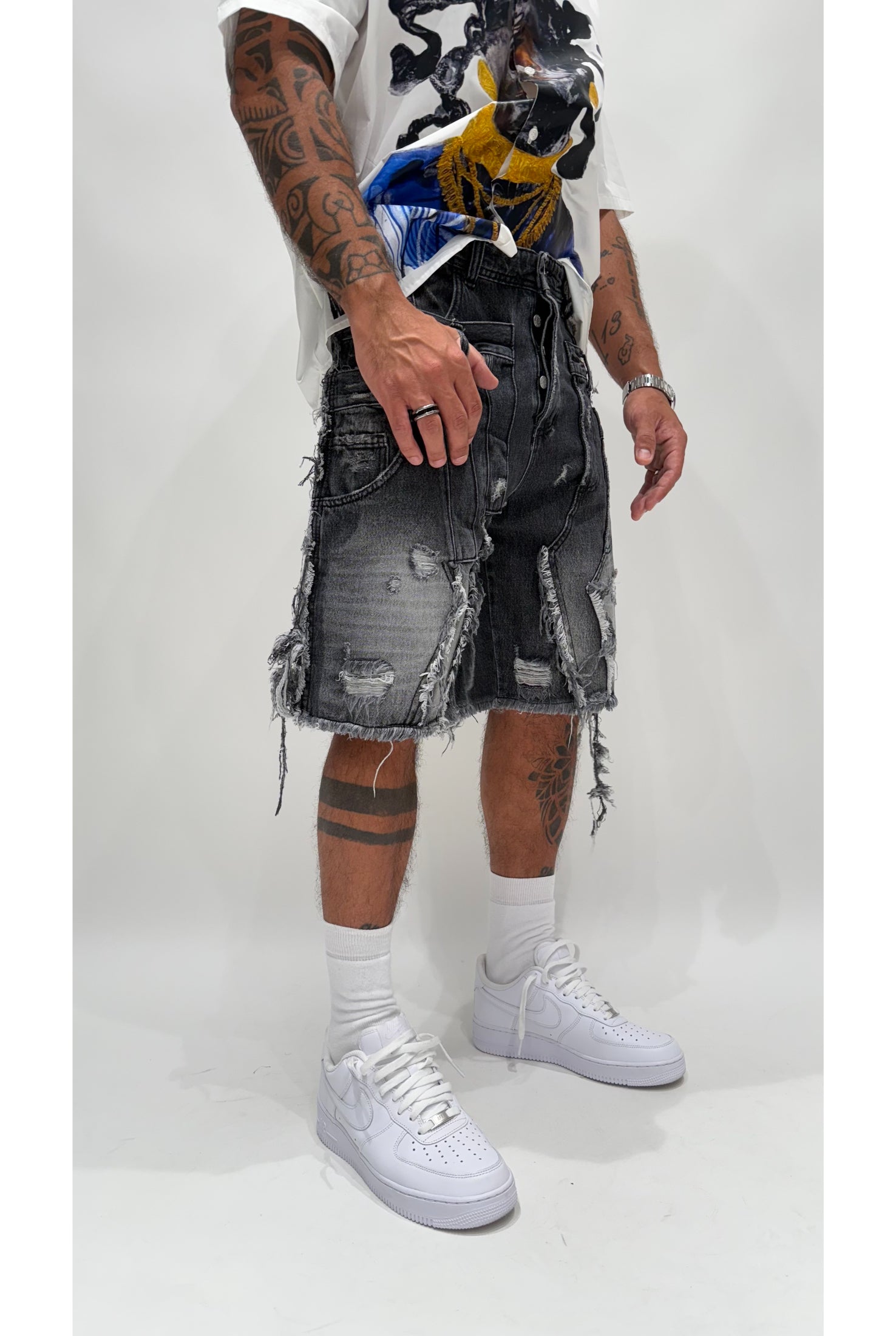 Jeasn short CIANOTIC Dark fade double