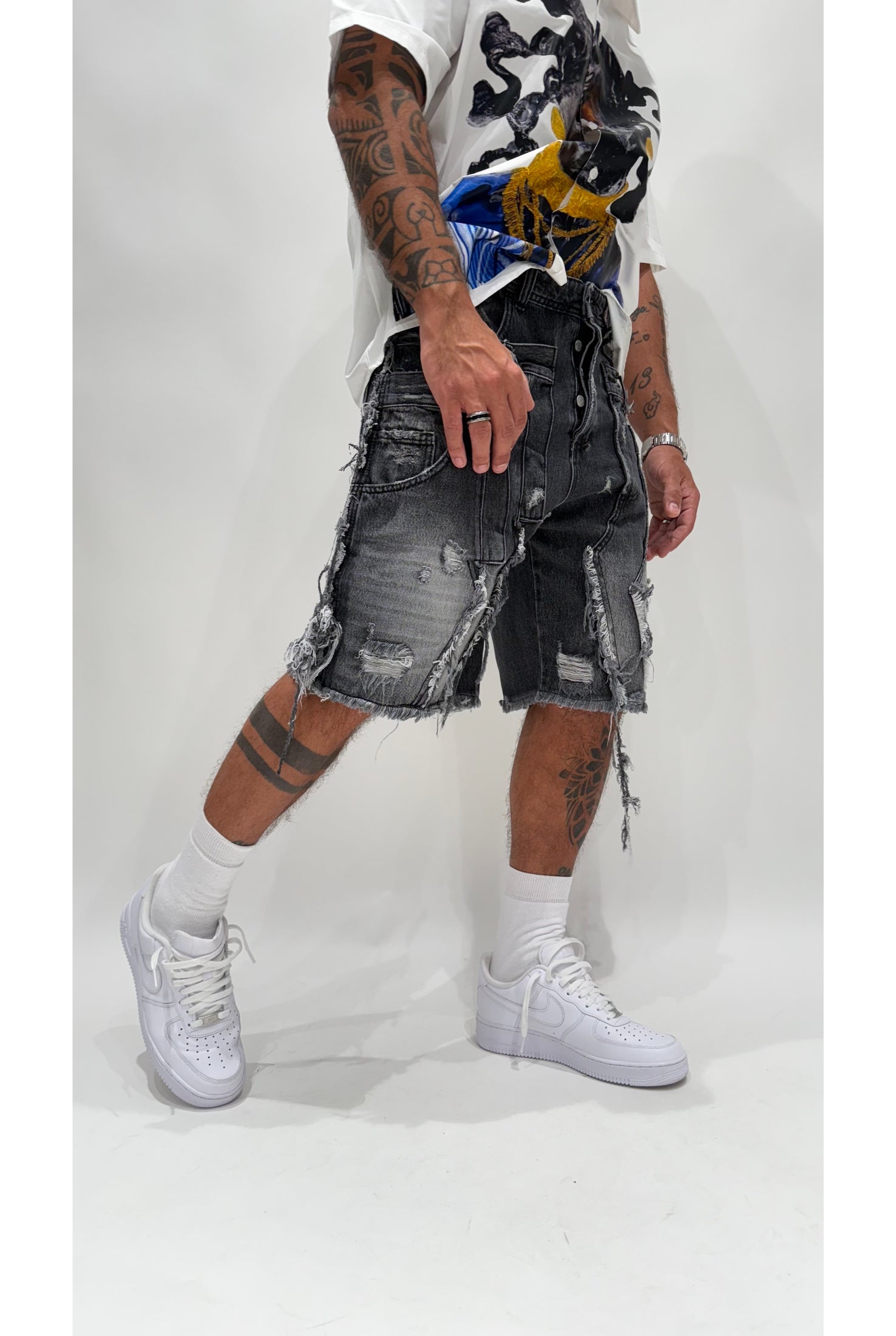 Jeasn short CIANOTIC Dark fade double