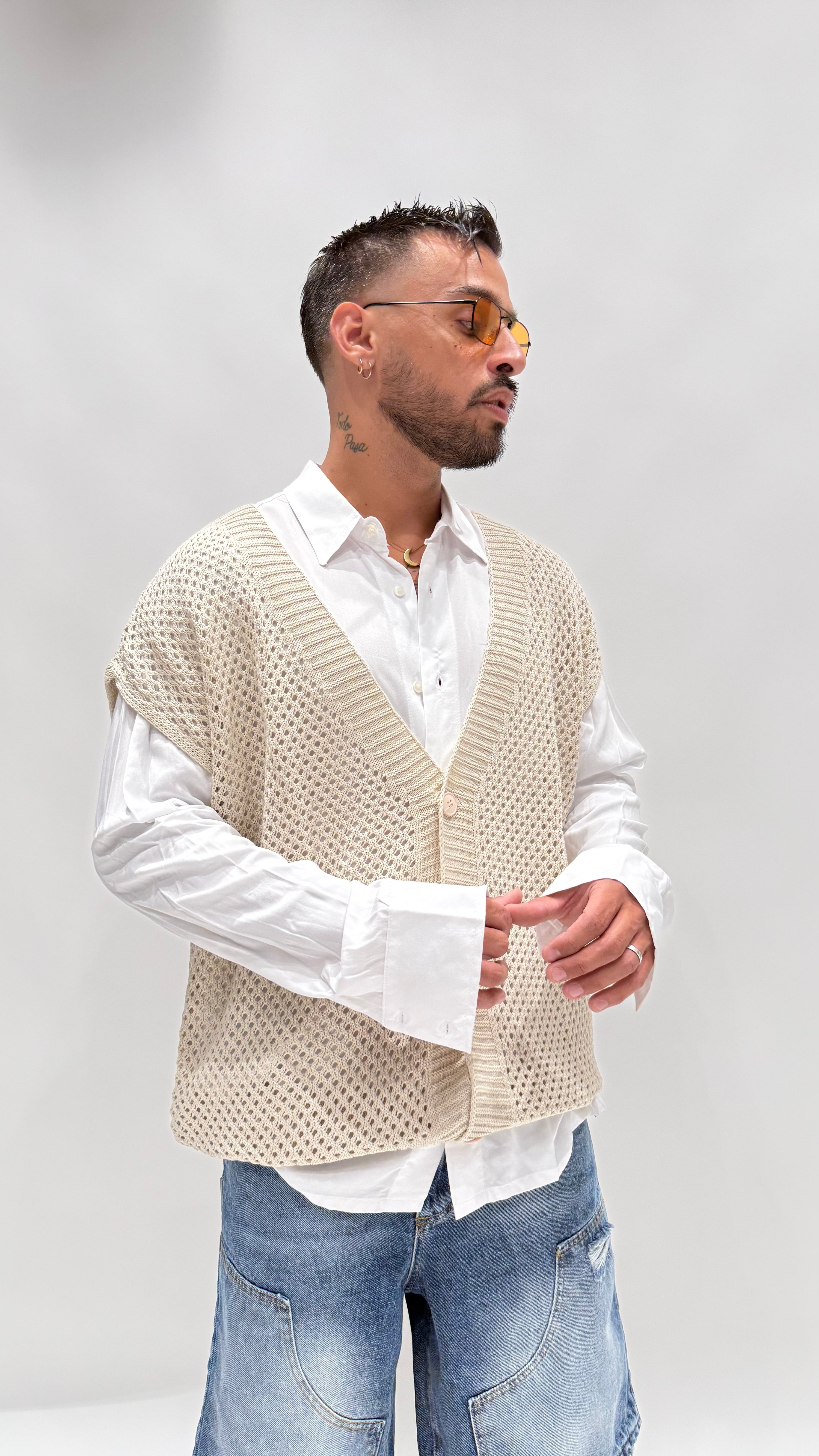 Cardigan in filo 7045 NJB