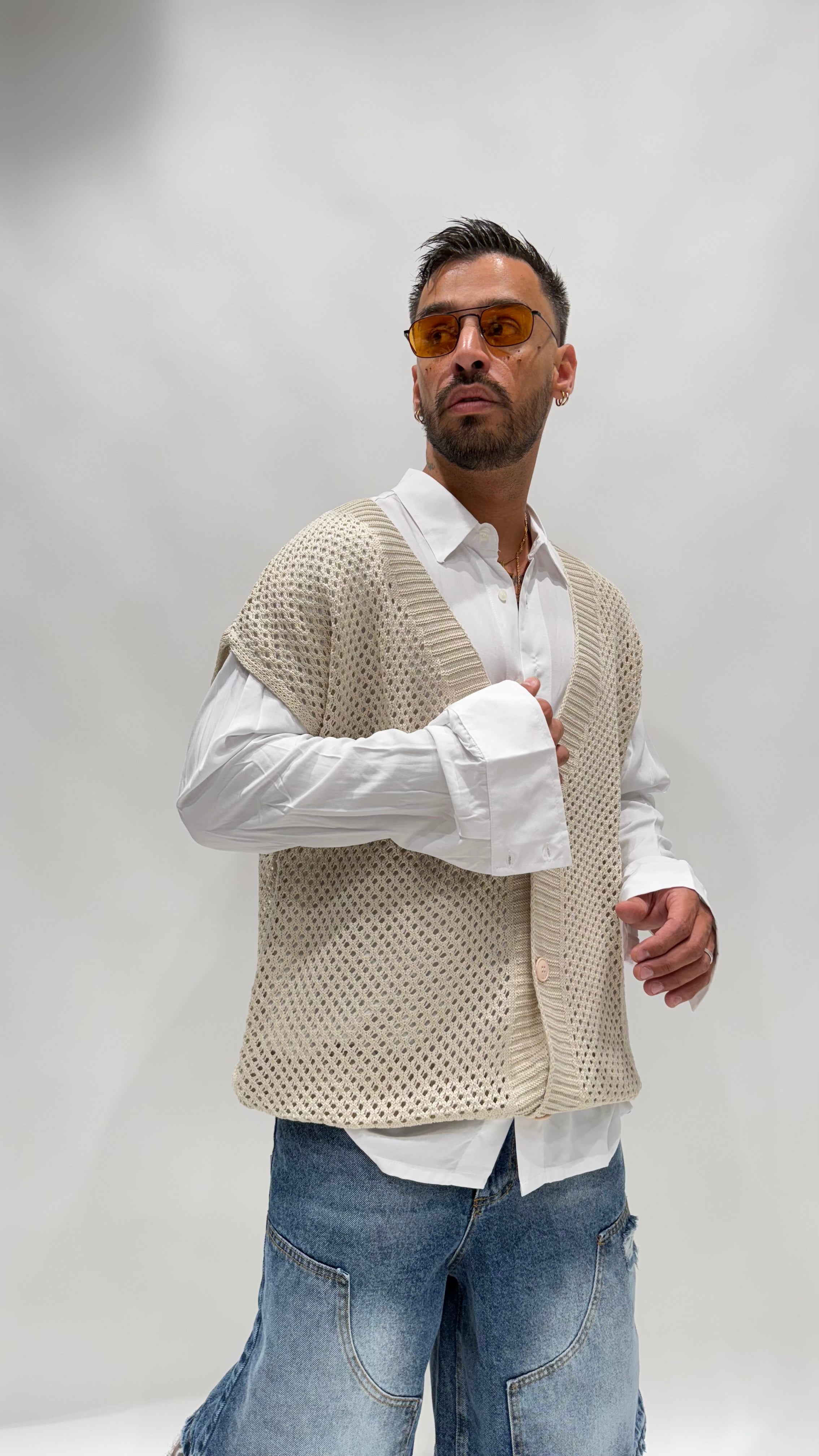 Cardigan in filo 7045 NJB