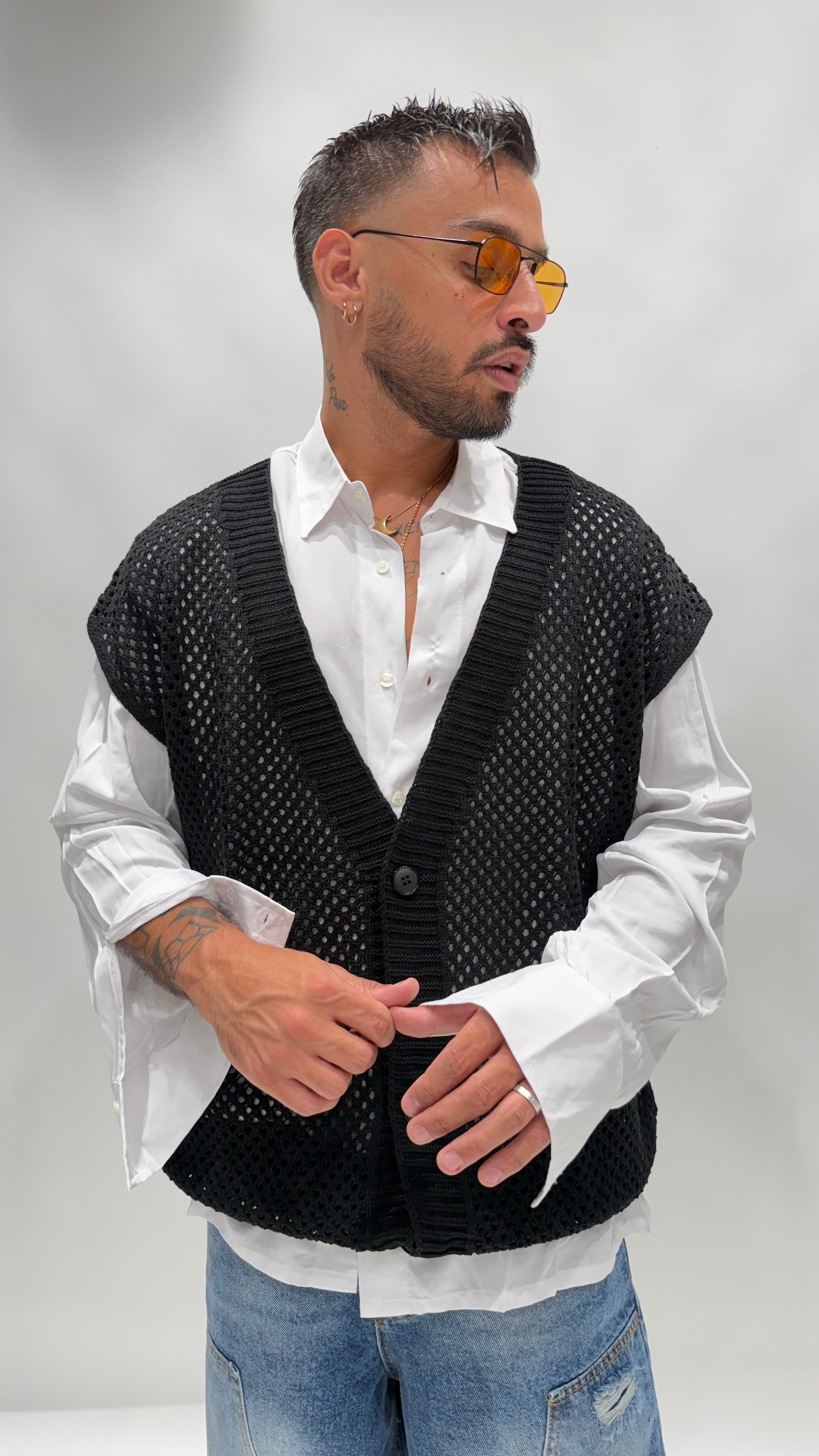 Cardigan in filo 7045 NJB