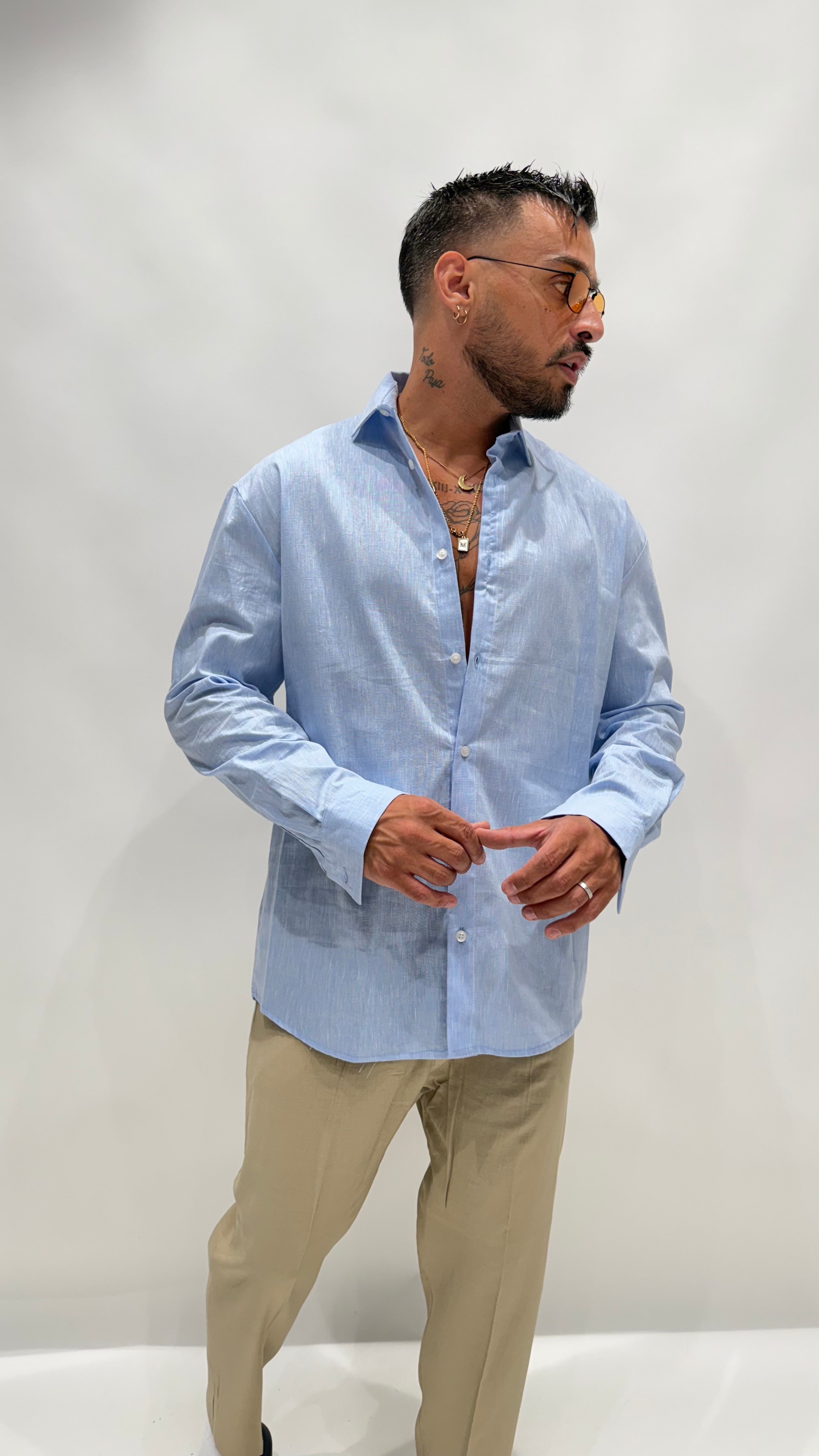 Camicia in lino camrodi NJB