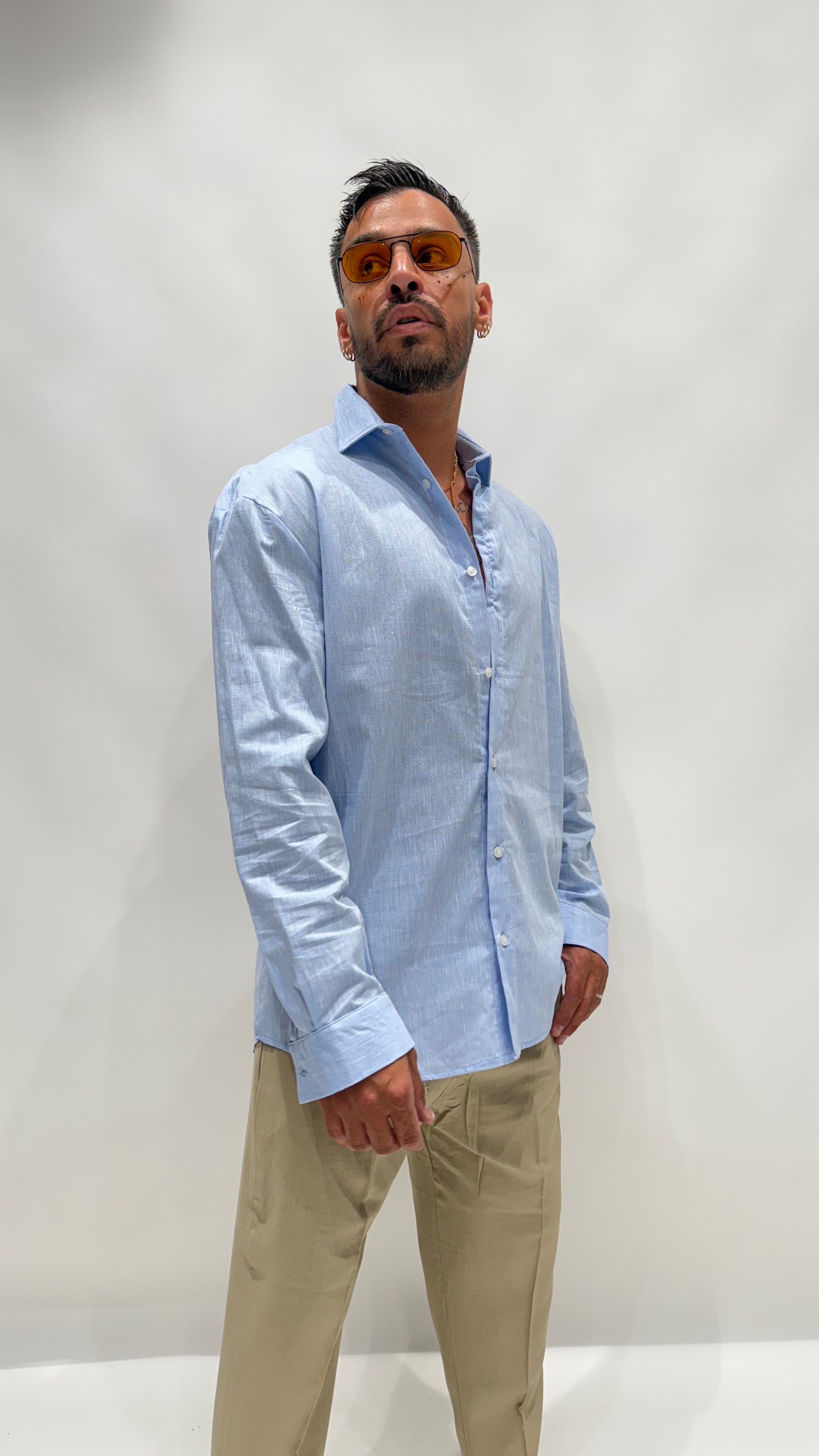 Camicia in lino camrodi NJB
