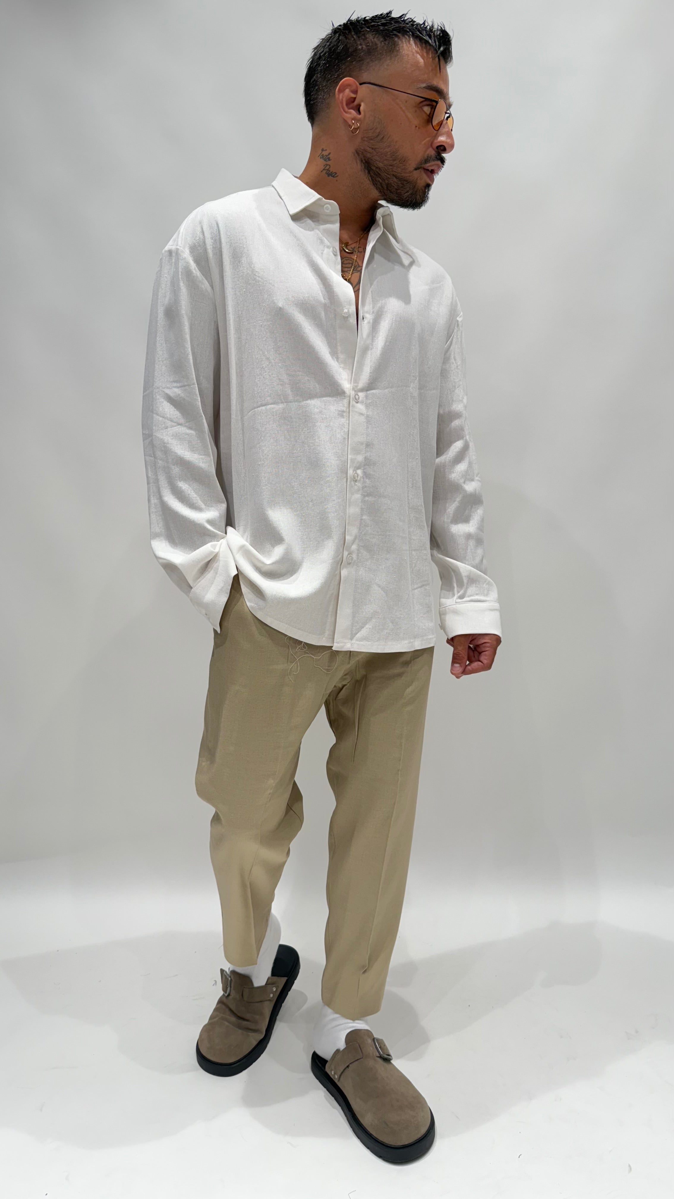 Pantalone in lino PNU02 NJB