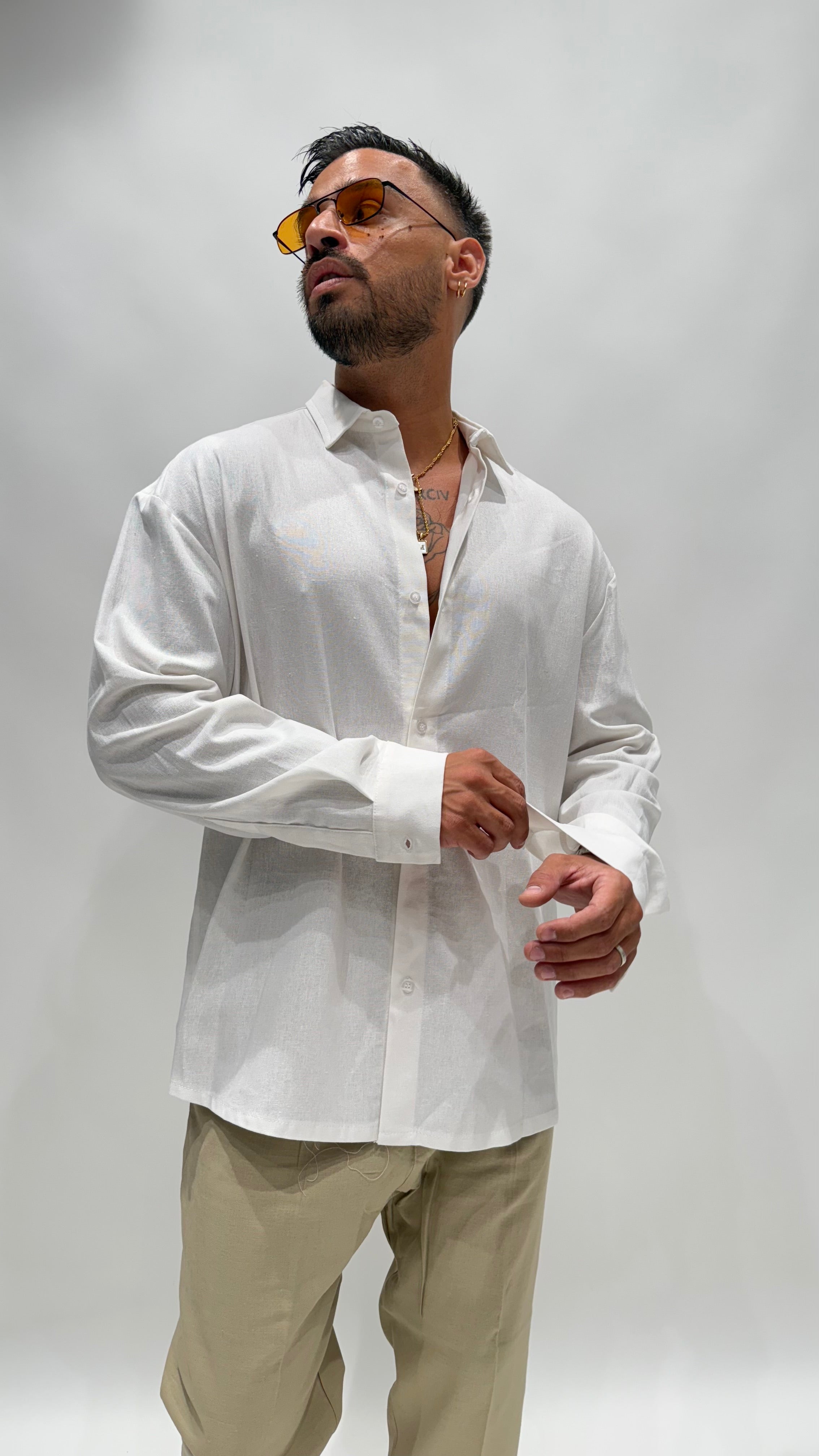 Camicia in lino camrodi NJB