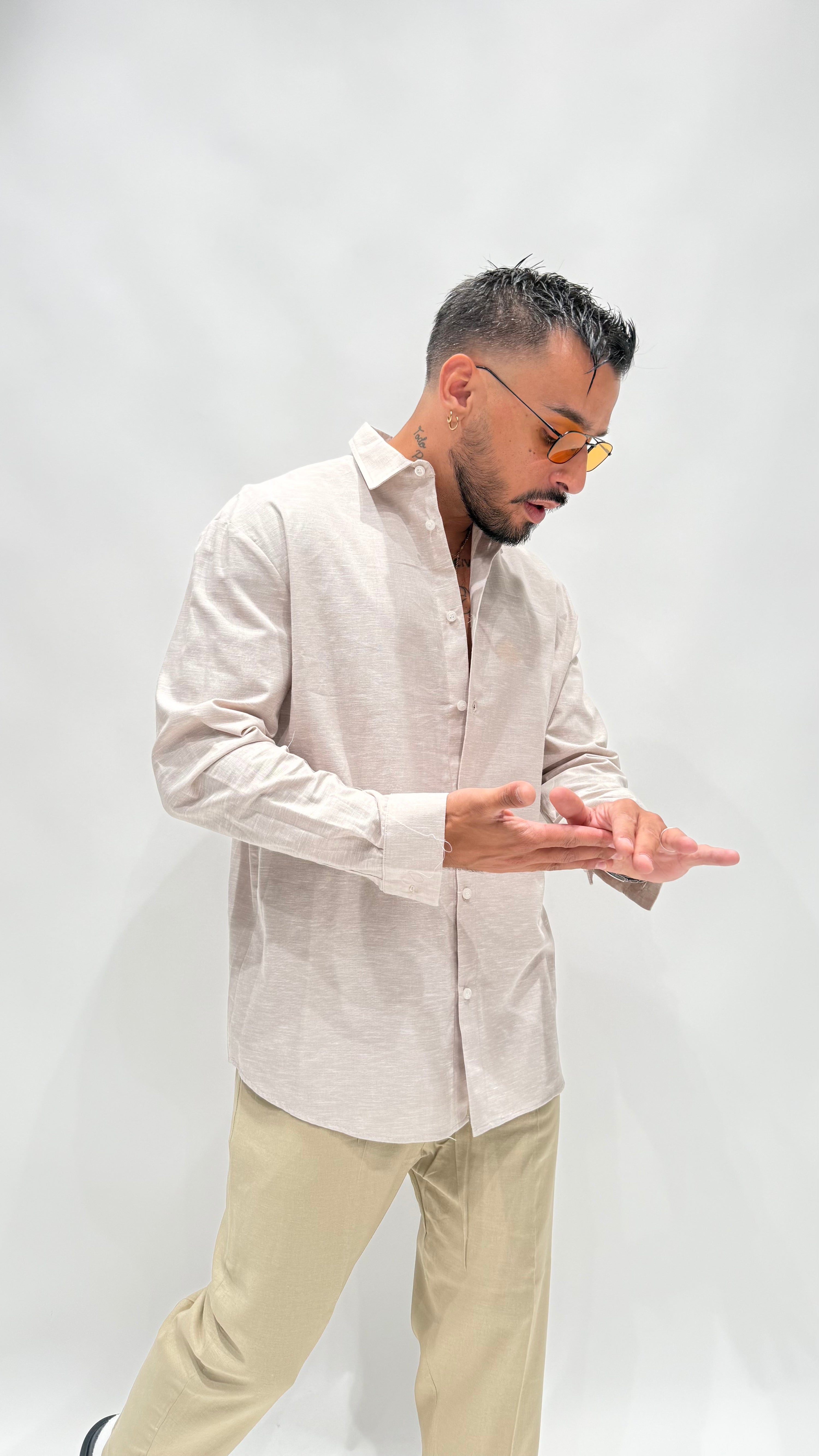 Camicia in lino camrodi NJB