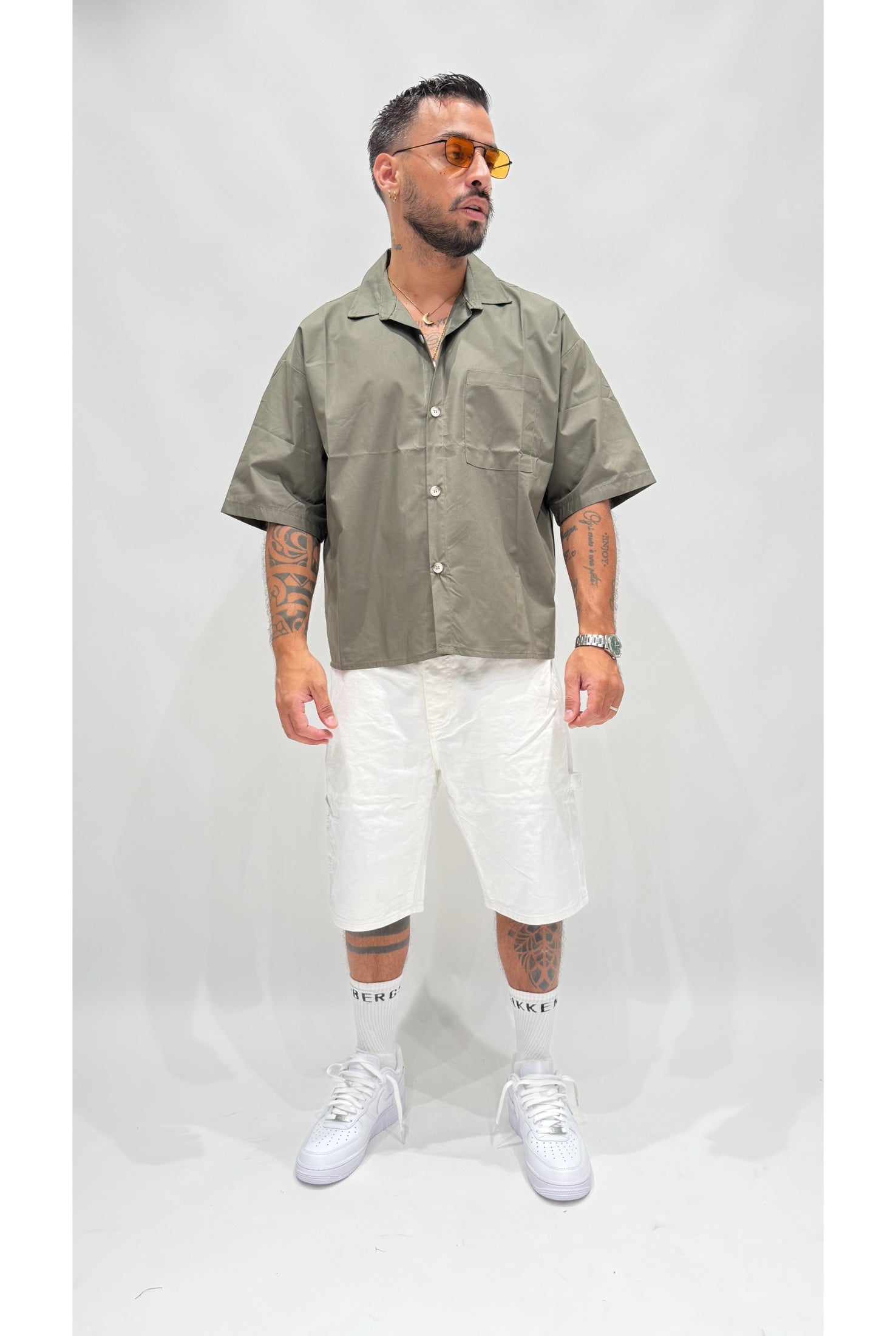 Camicia crop basic LNC1